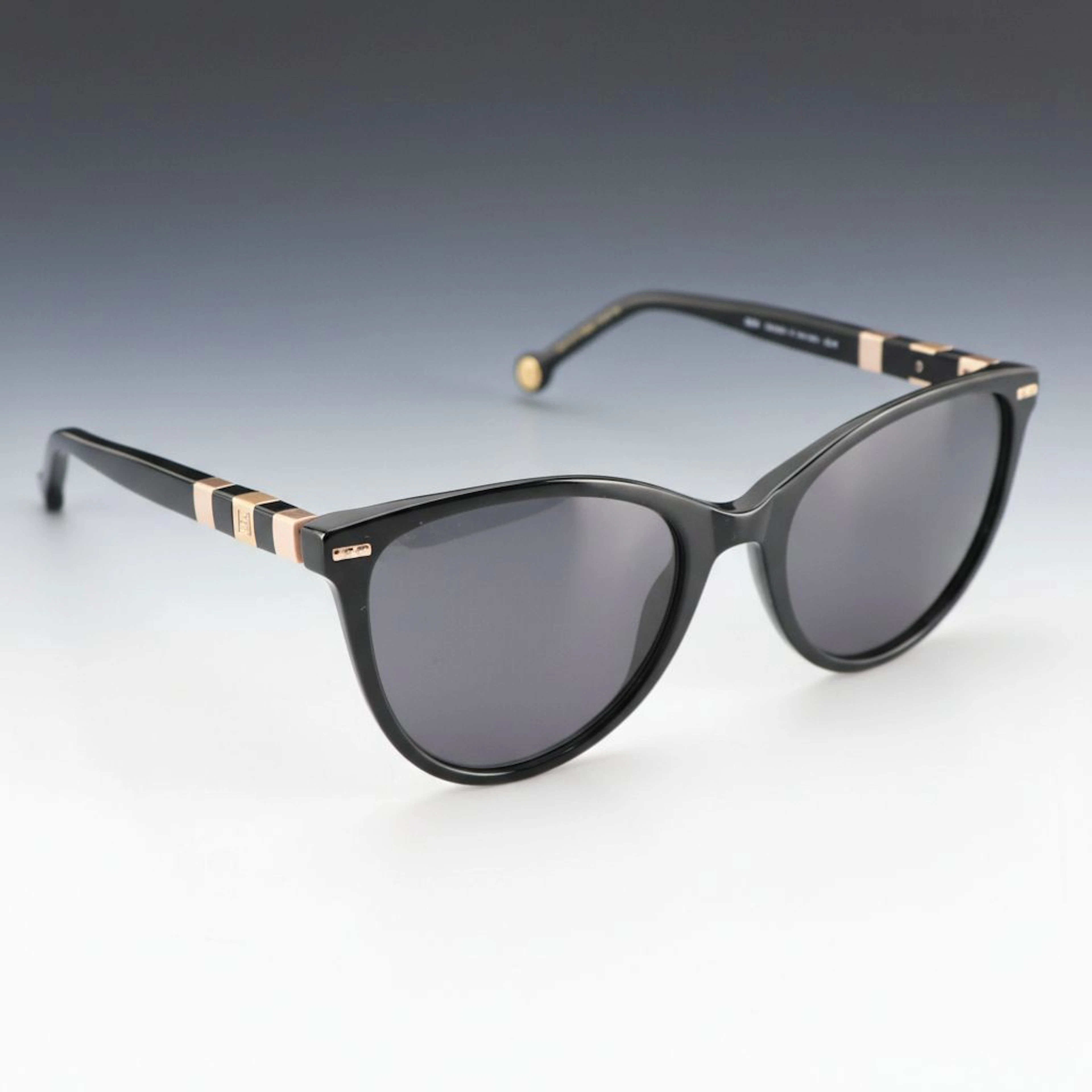 Carolina Herrera HER 0107/S KDXIR Black/Nude Cat Eye Sunglasses, With Case