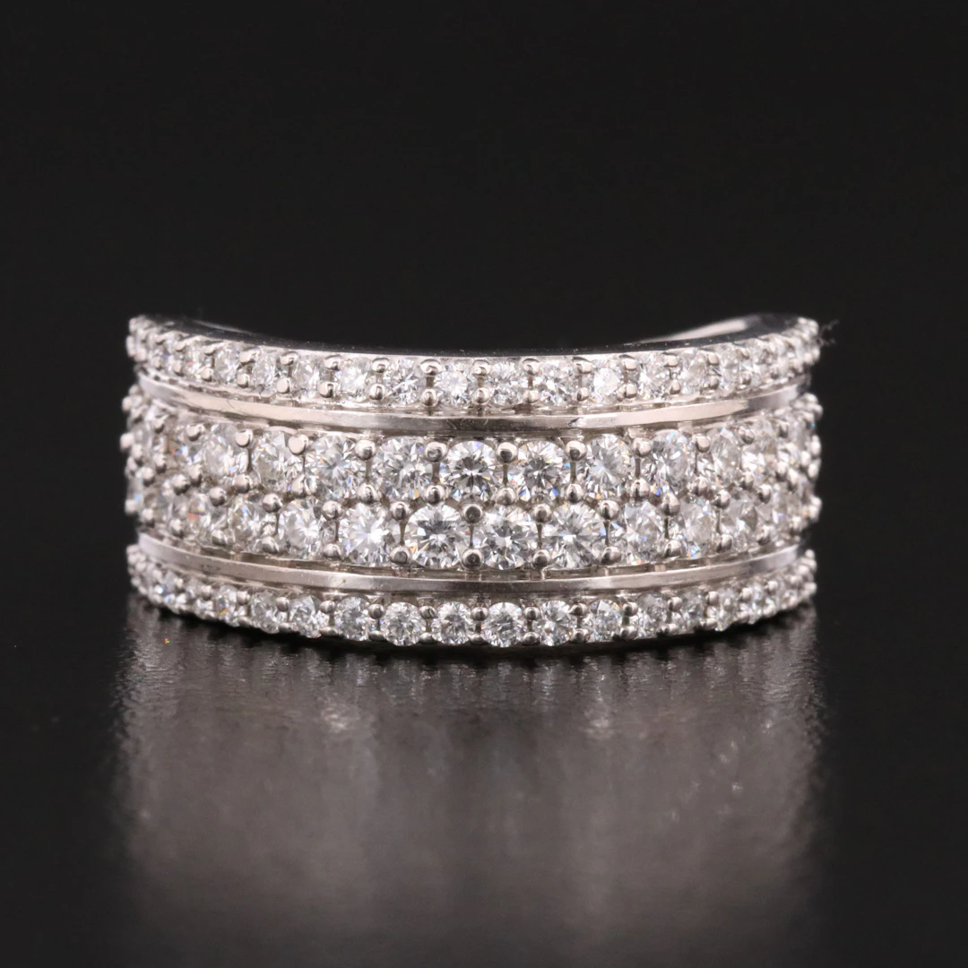 10K 2.10 CTW Lab Grown Diamond Ring