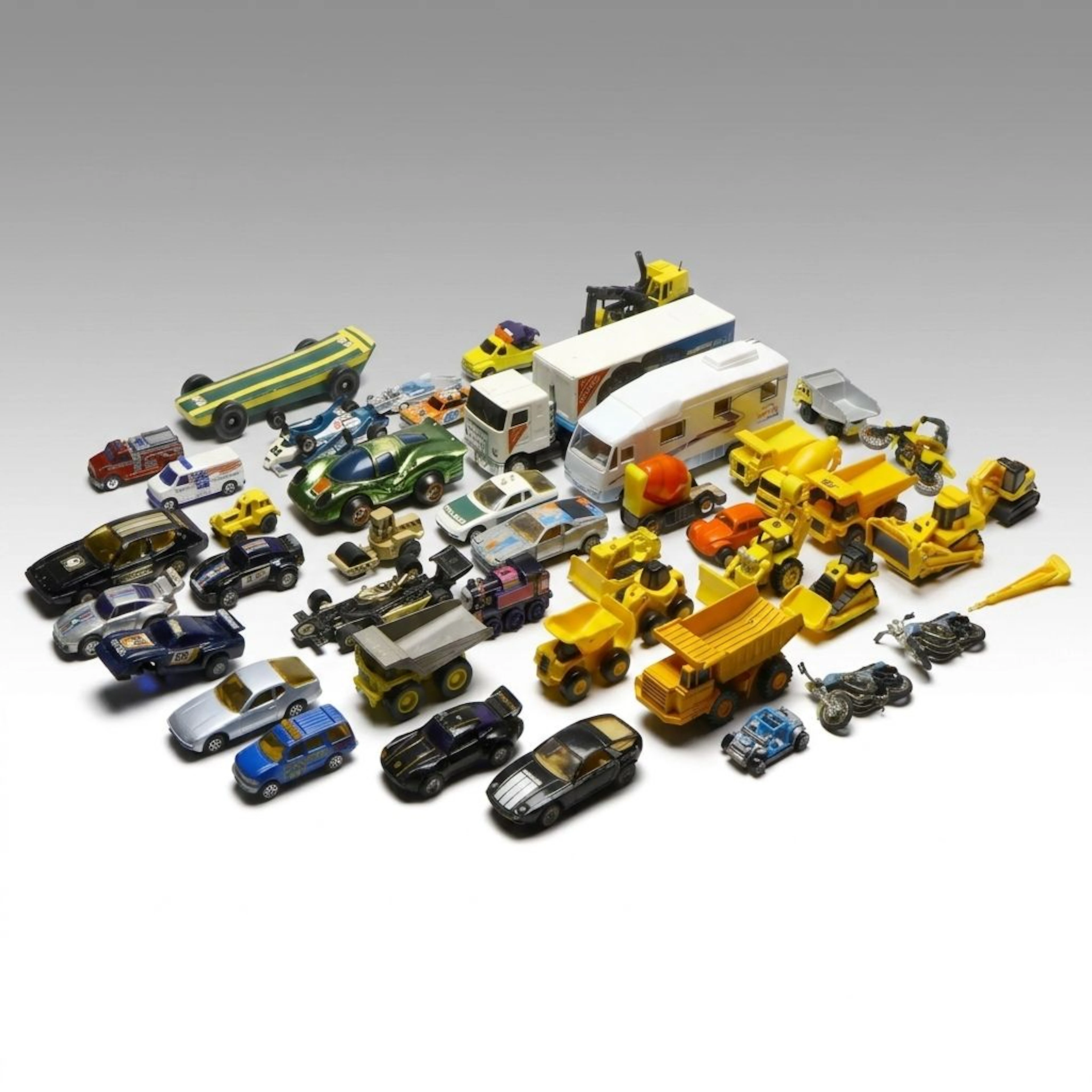 Buddy L, Maisto with Other Toy Trucks, Cars and Construction Equipment
