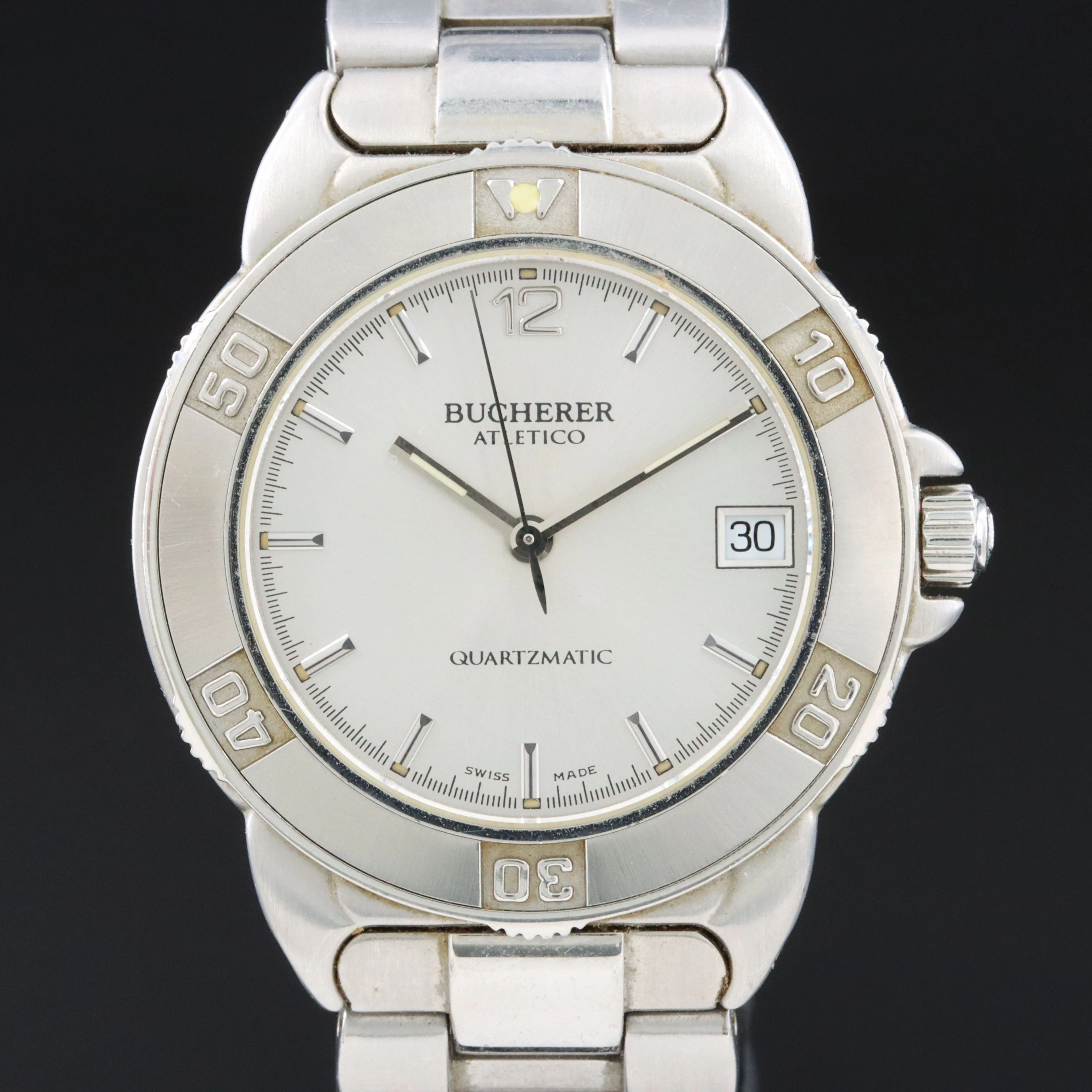 Bucherer Atletico Quartzmatic Stainless Steel Watch