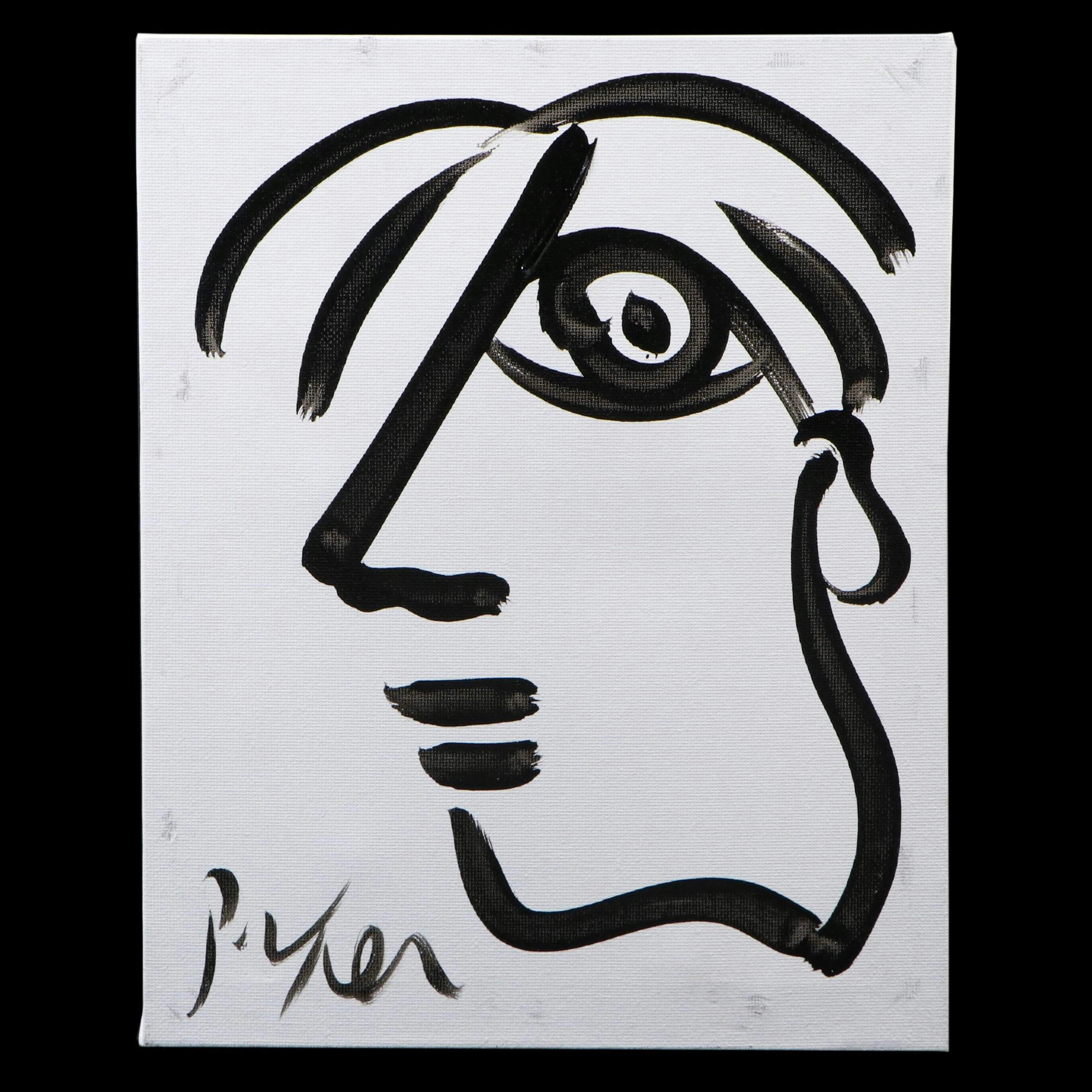 Peter Keil Abstract Acrylic Portrait Painting