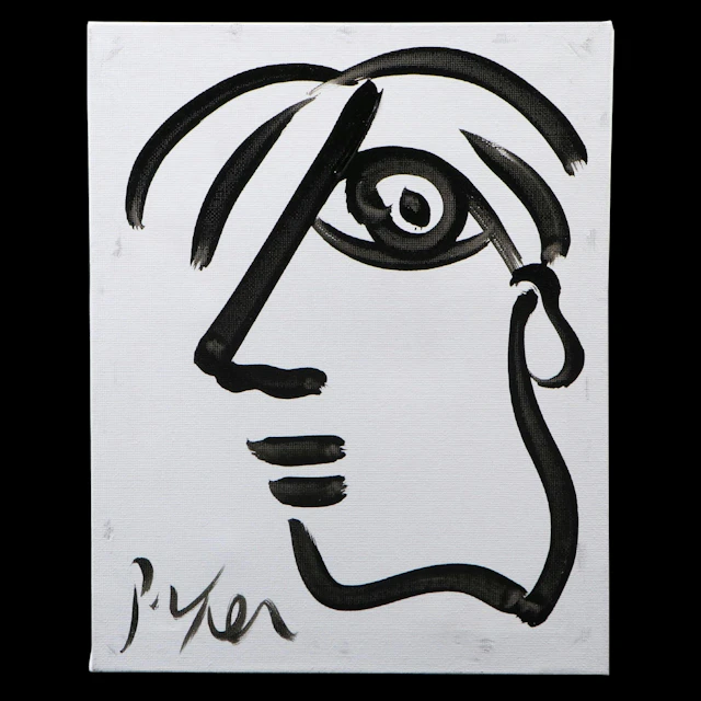 Peter Keil Abstract Acrylic Portrait Painting