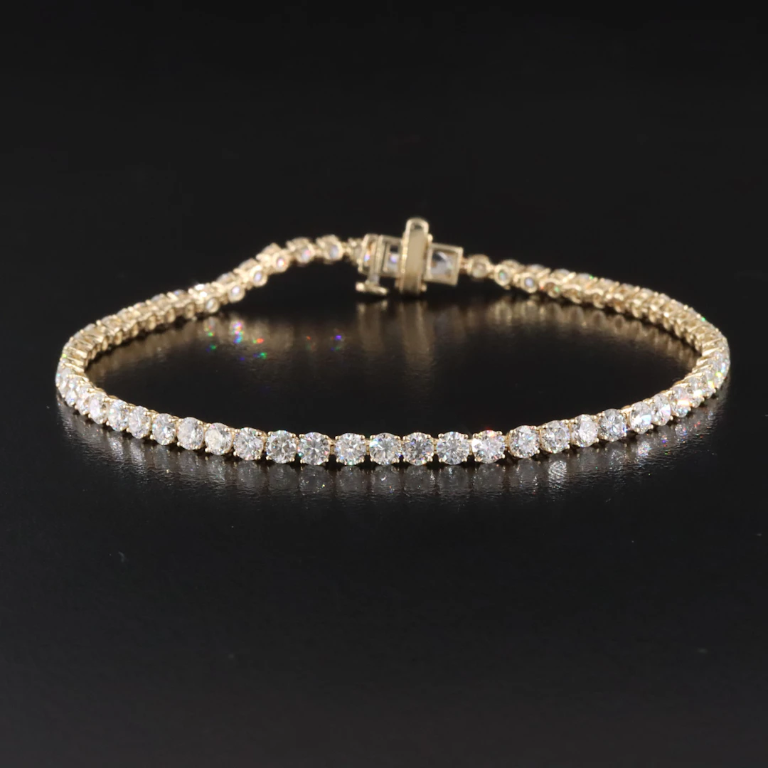 14K 5.24 CTW Lab Grown Diamond Line Bracelet