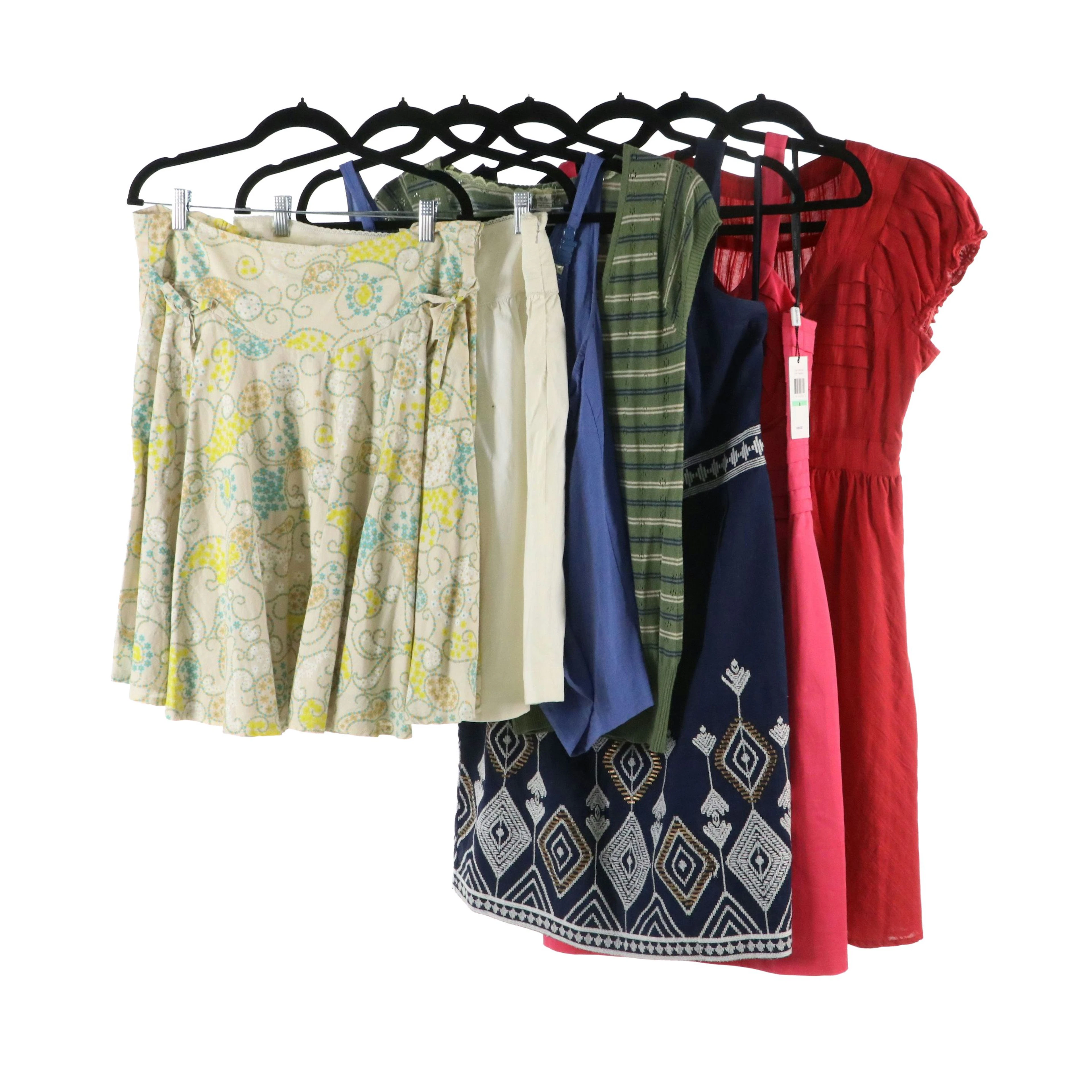 Banana Republic Linen & Calvin Klein Sleeveless Dresses W/ Maeve Skirt & More