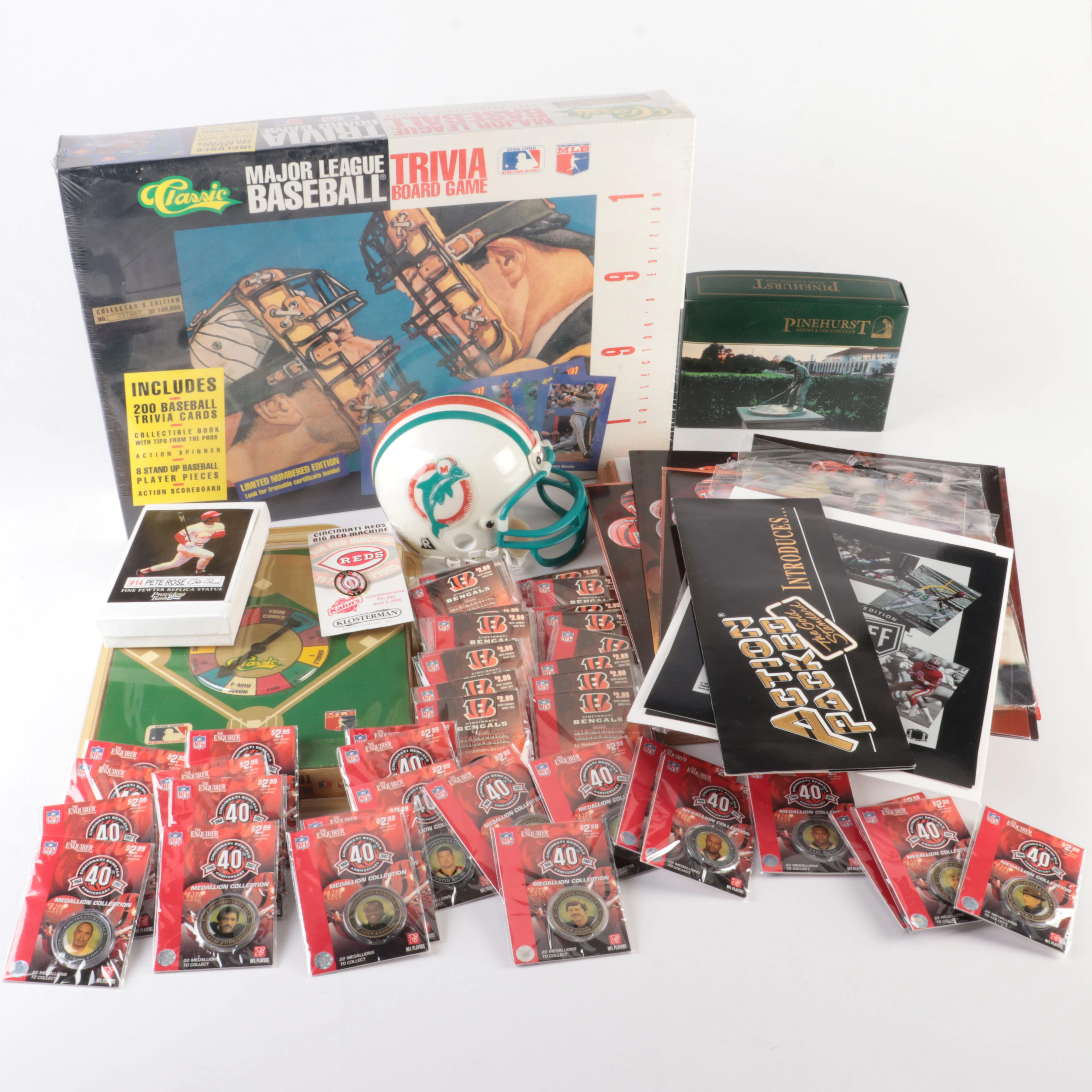 Group of Baseball, Football and Golf Memorabilia