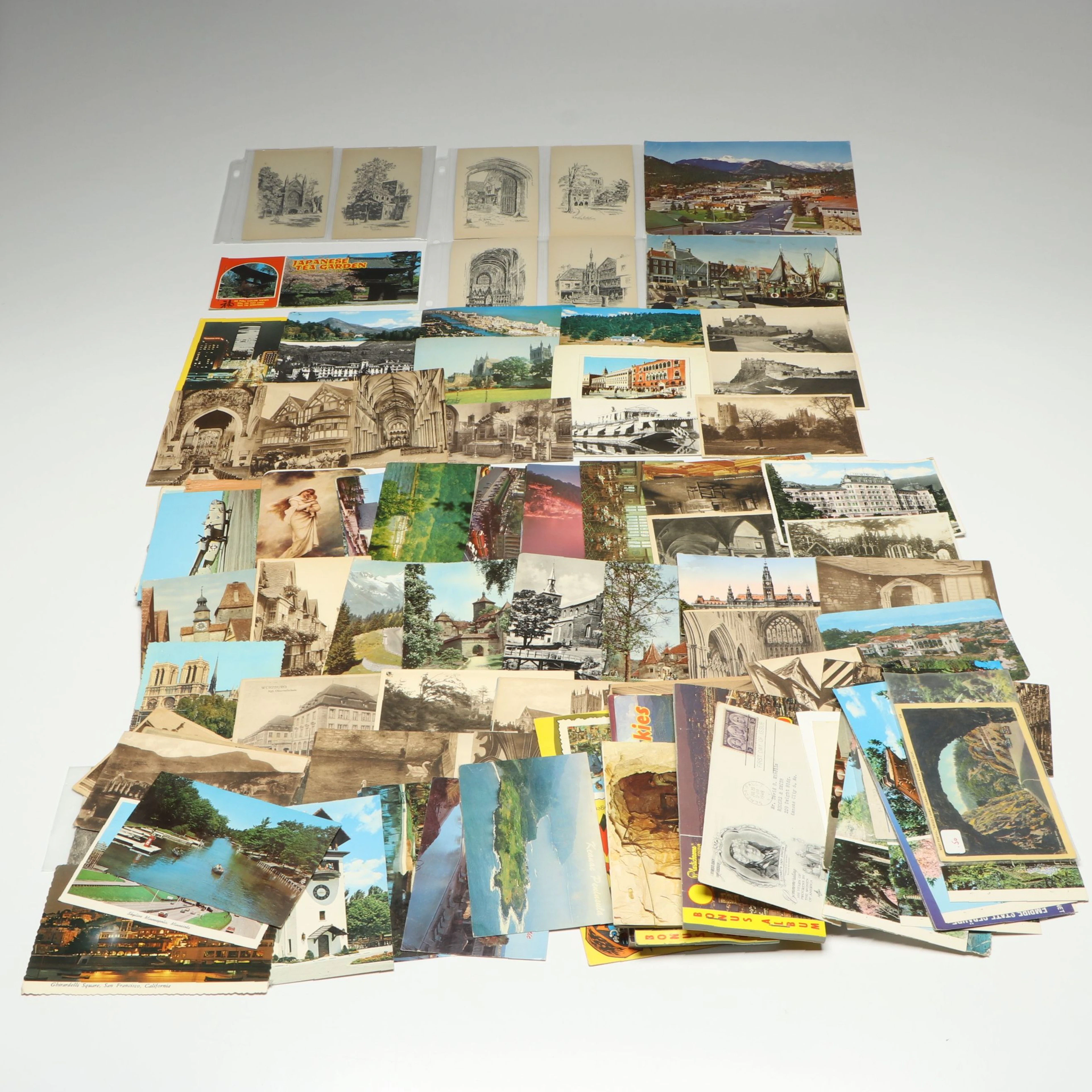 American, Japanese, German and More Postcards, Vintage/Antique