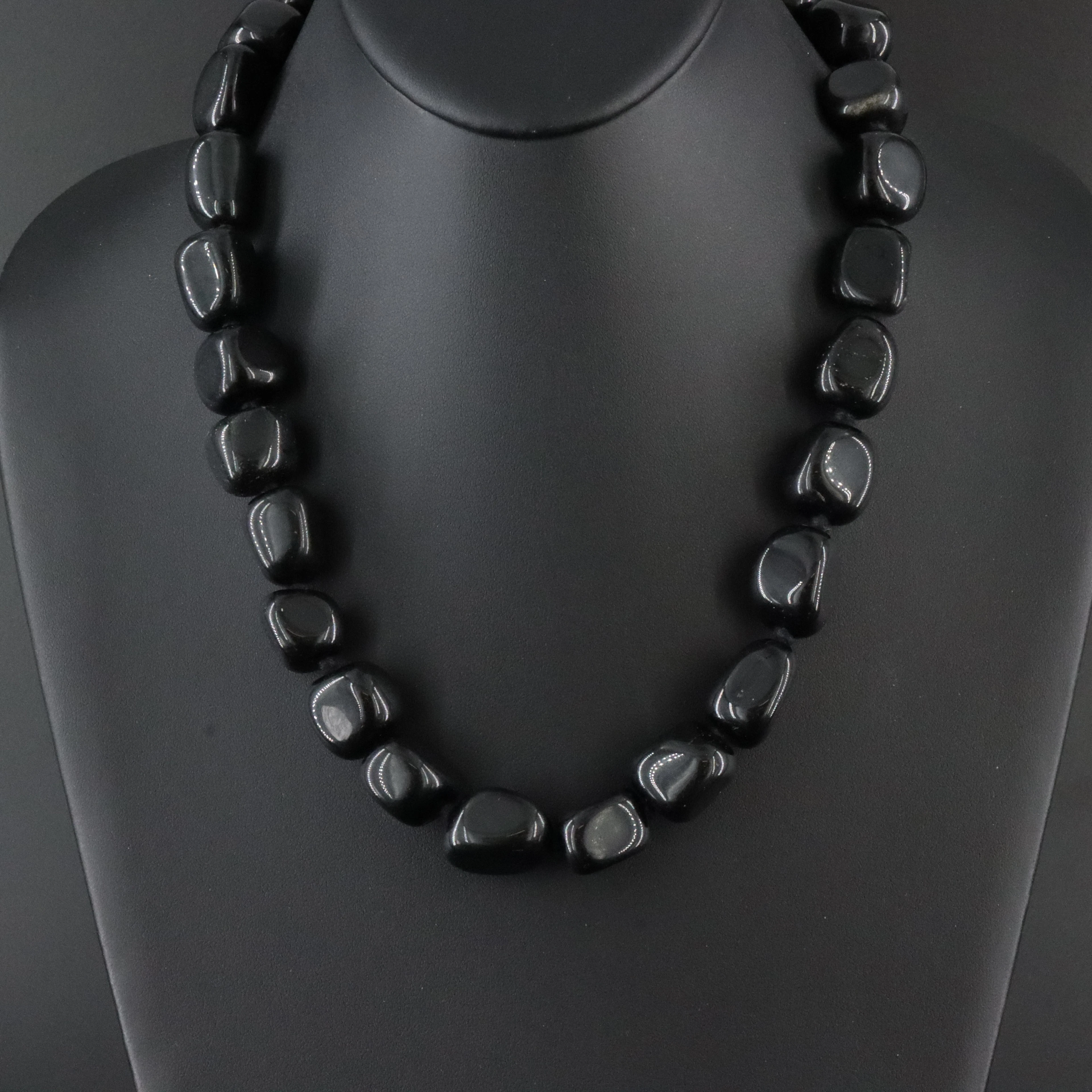 Beaded Obsidian Necklace