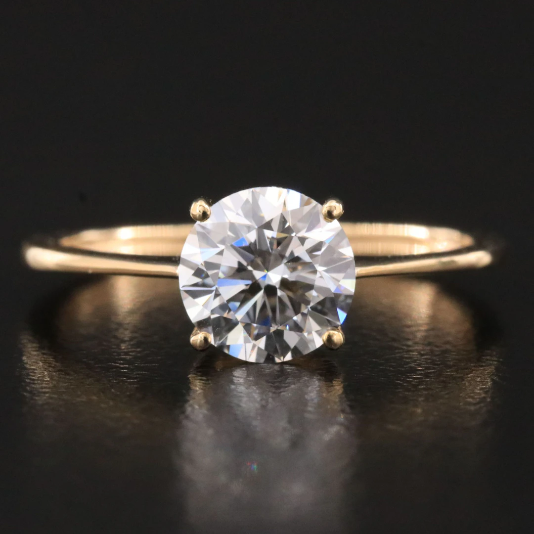 14K 1.26 CT Lab Grown Diamond Ring with IGI Report