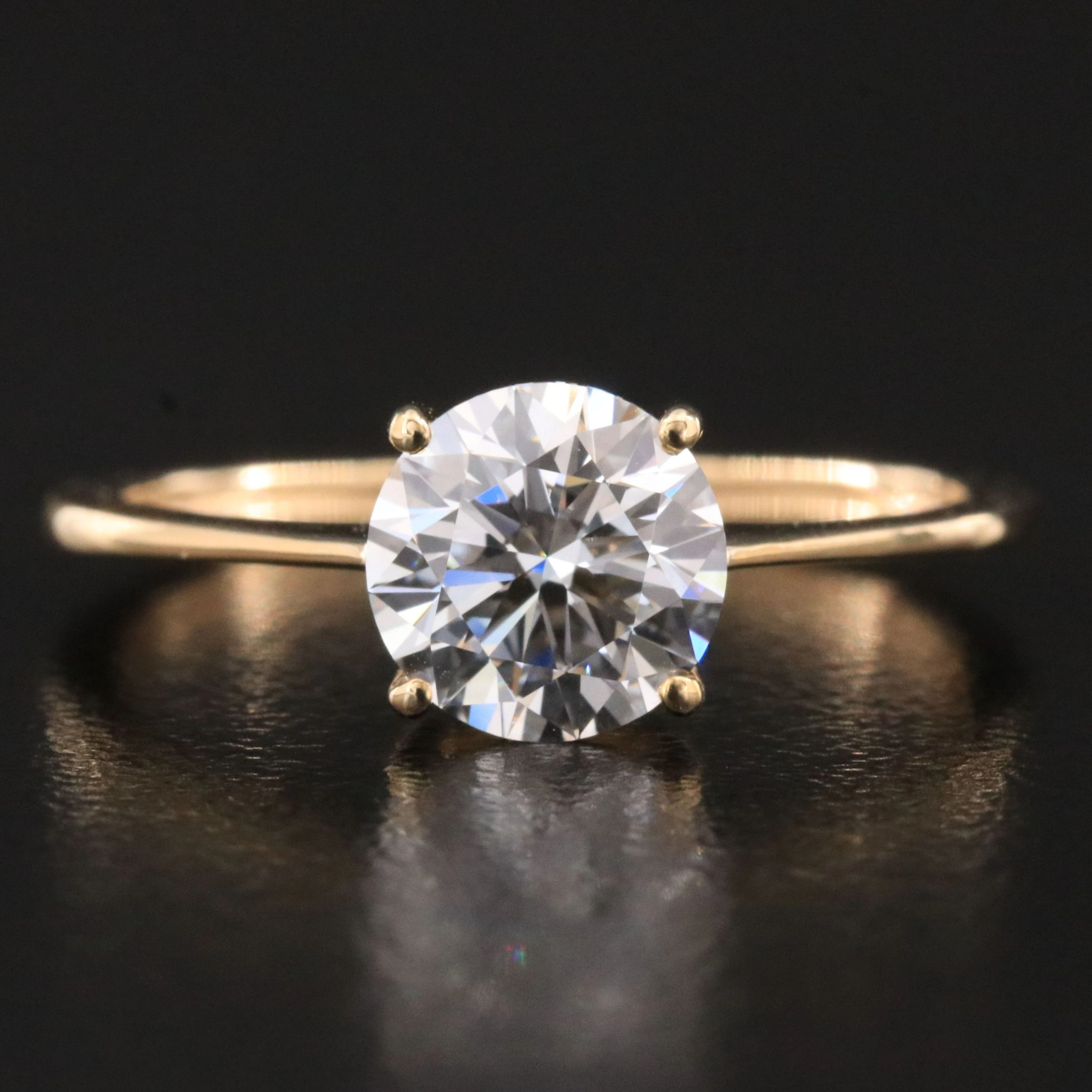 14K 1.26 CT Lab Grown Diamond Ring with IGI Report