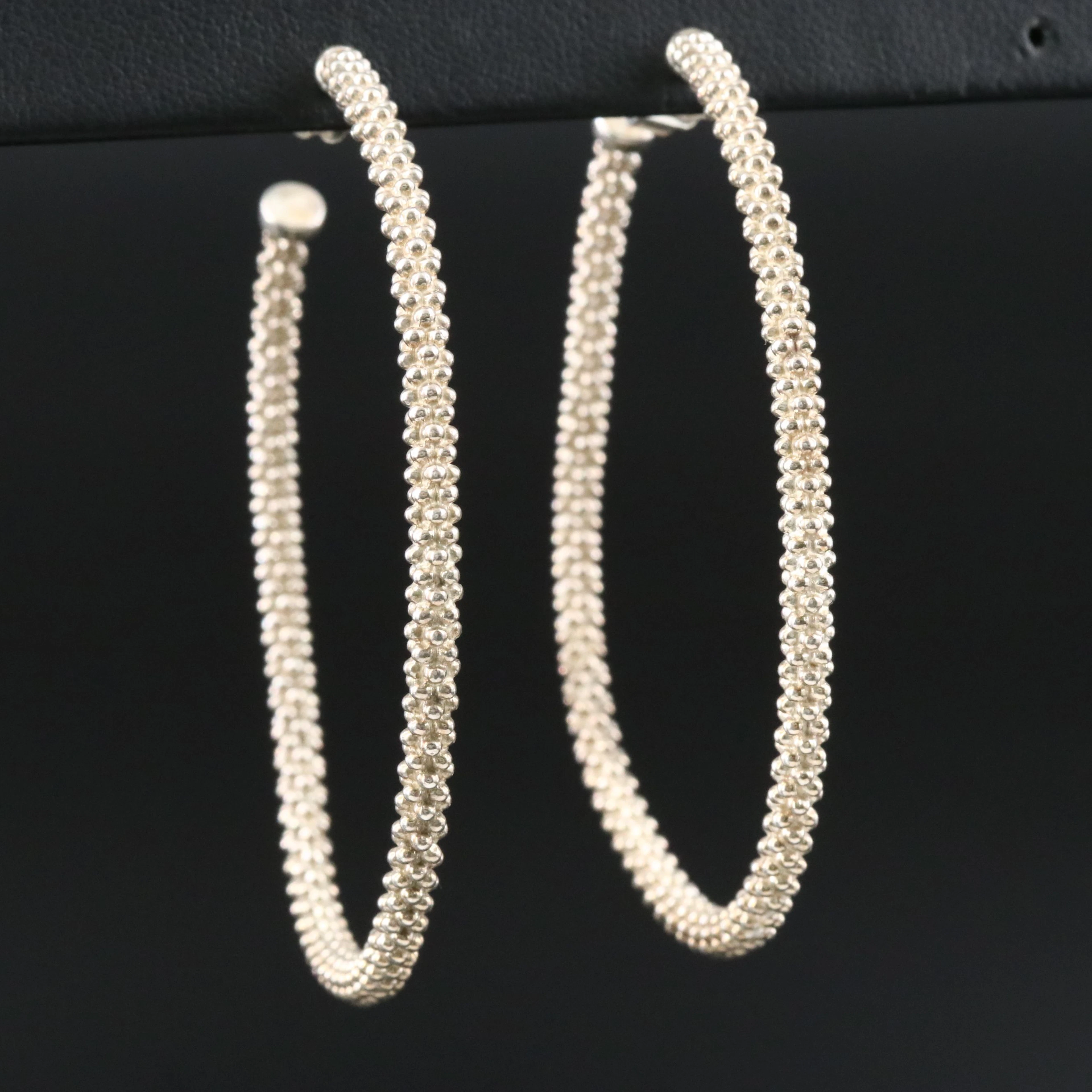 Lagos Caviar Hoop Earrings