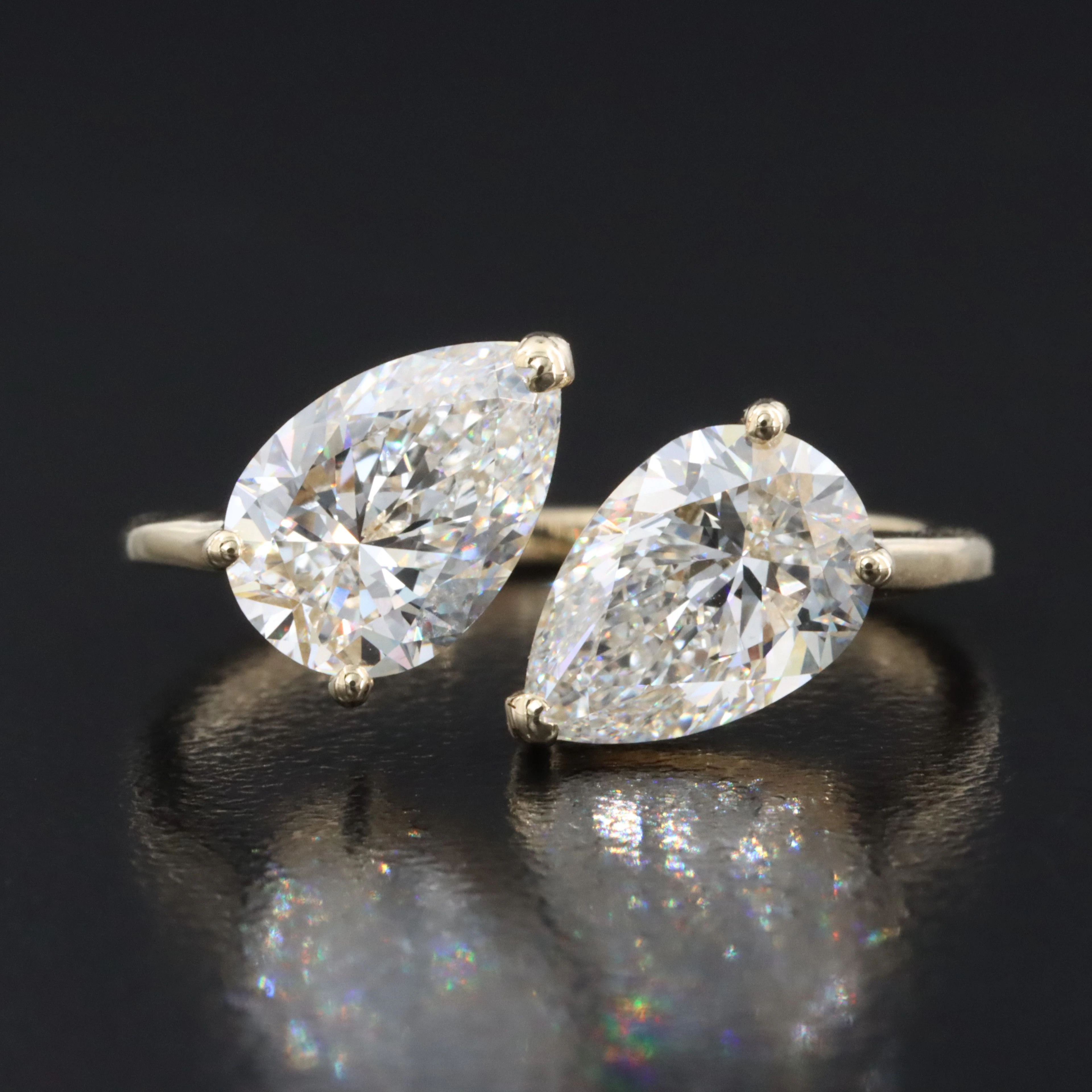 14K 3.01 CTW Lab Grown Diamond Ring with IGI Reports