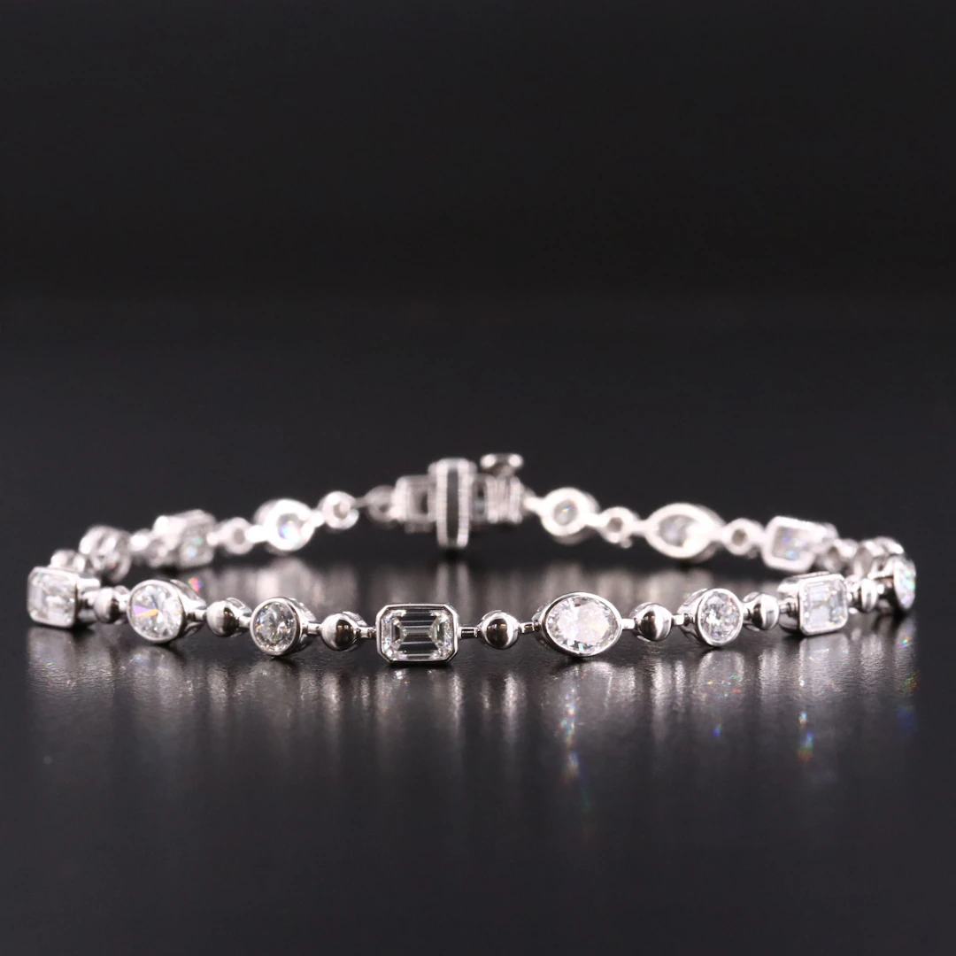 14K 5.00 CTW Lab Grown Diamond Bracelet with IGI Report