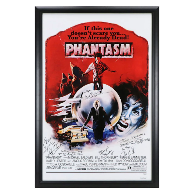 Cast Signed and Framed "Phantasm" Movie Poster, Six Signatures