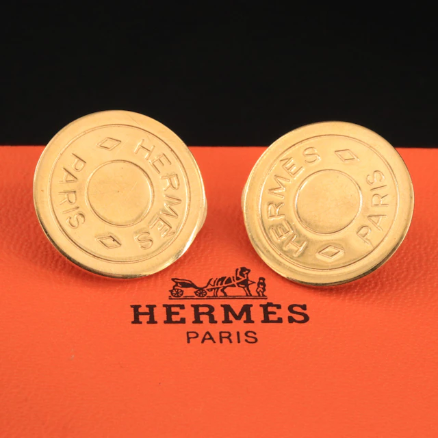 Hermès Clou de Selle Clip Earrings