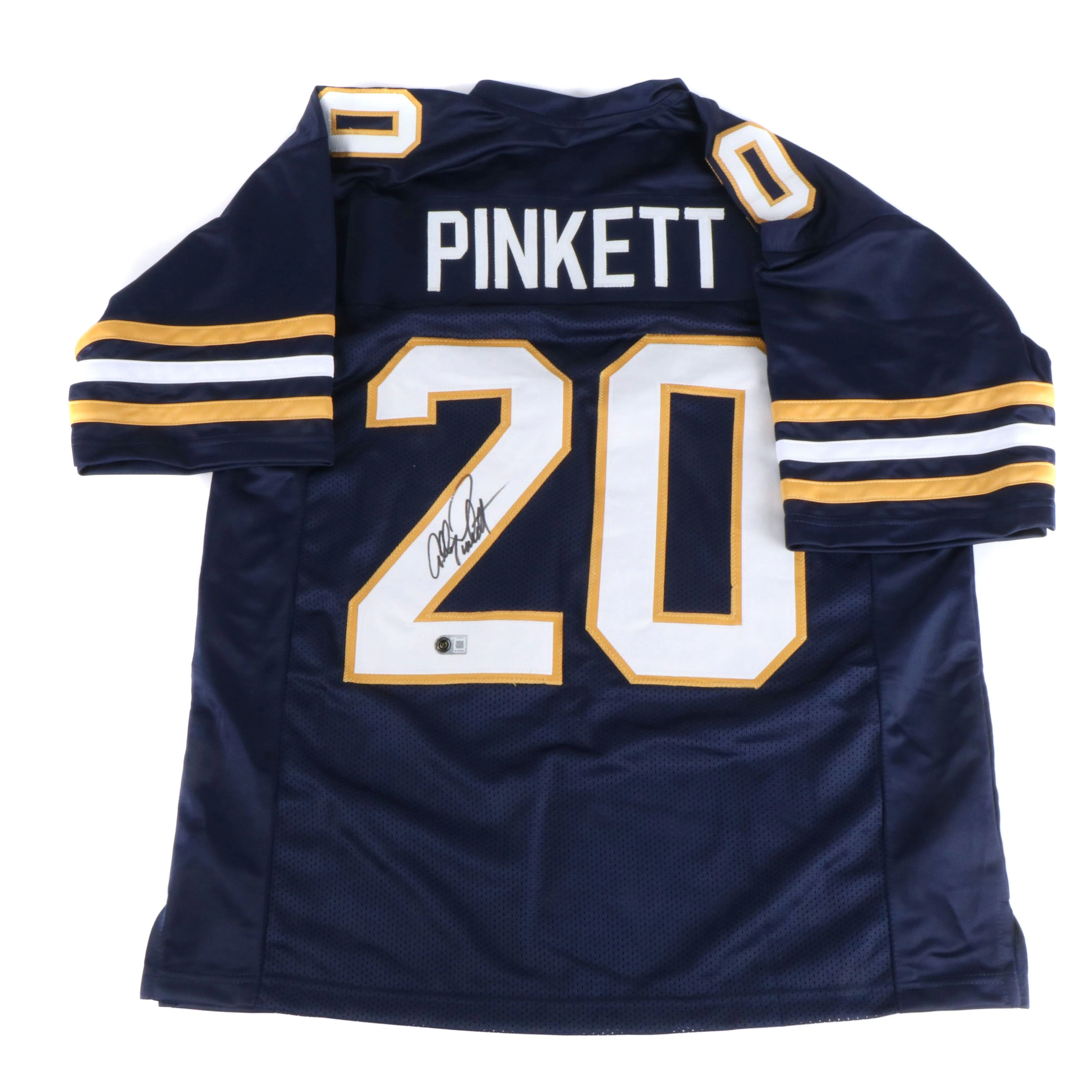 Allen Pinkett Signed Notre Dame Fighting Irish Football Jersey, Beckett
