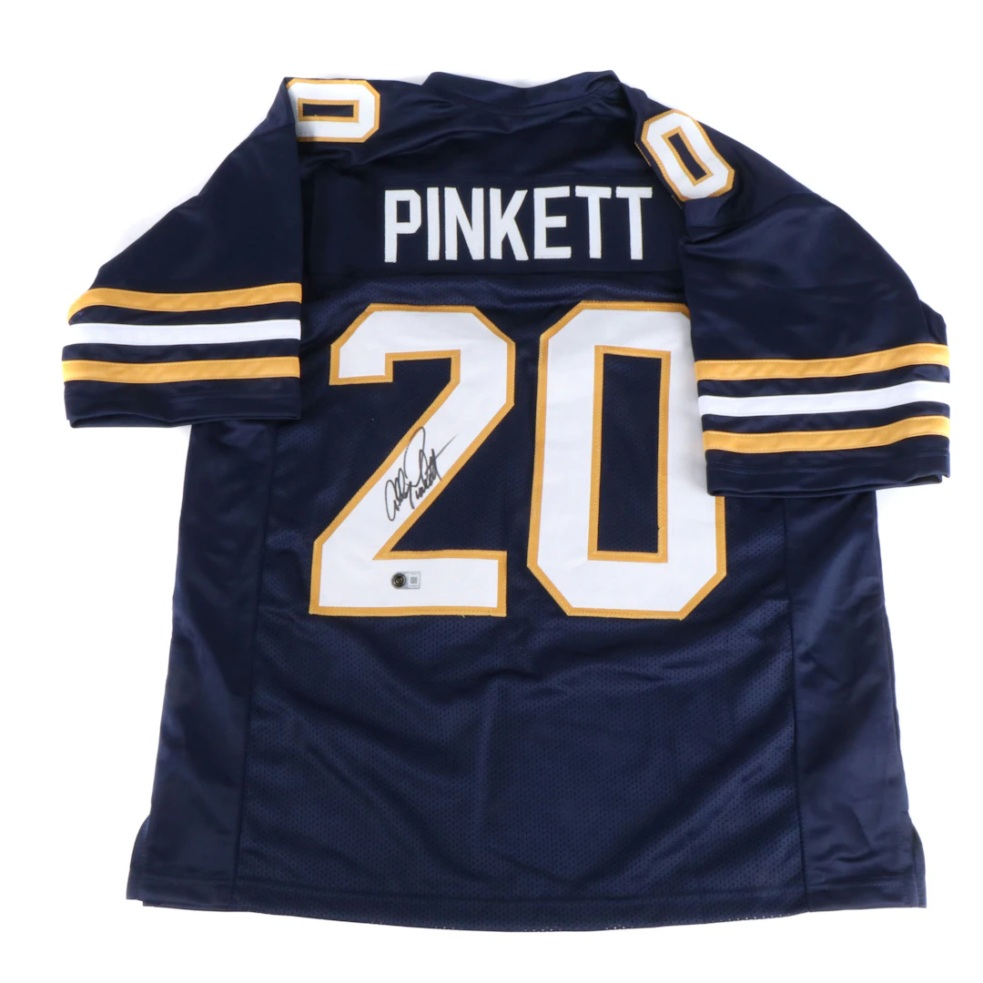 Allen Pinkett Signed Notre Dame Fighting Irish Football Jersey, Beckett