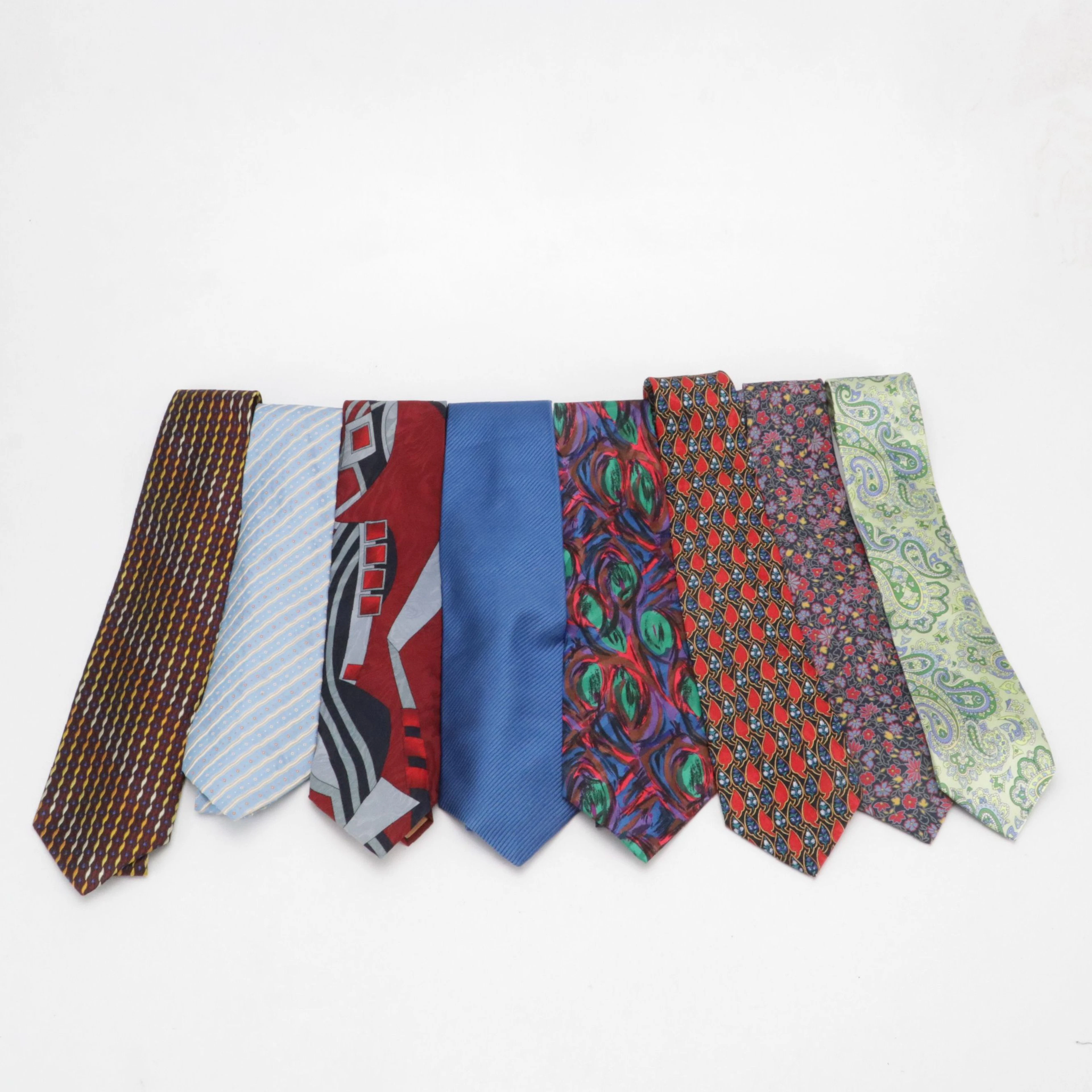 Silk Neckties Featuring Pierre Balmain, Nina Ricci, Bergdorf Goodman, More
