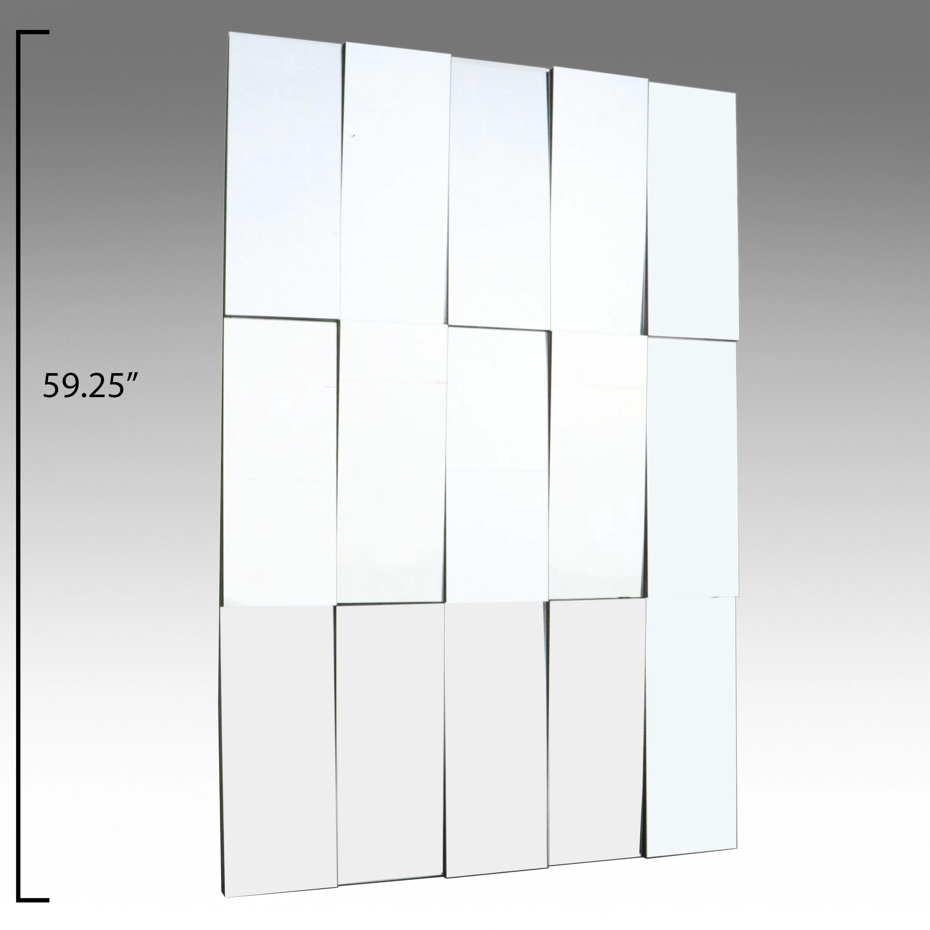 Architectural Style 3D Panel Wall Mirror