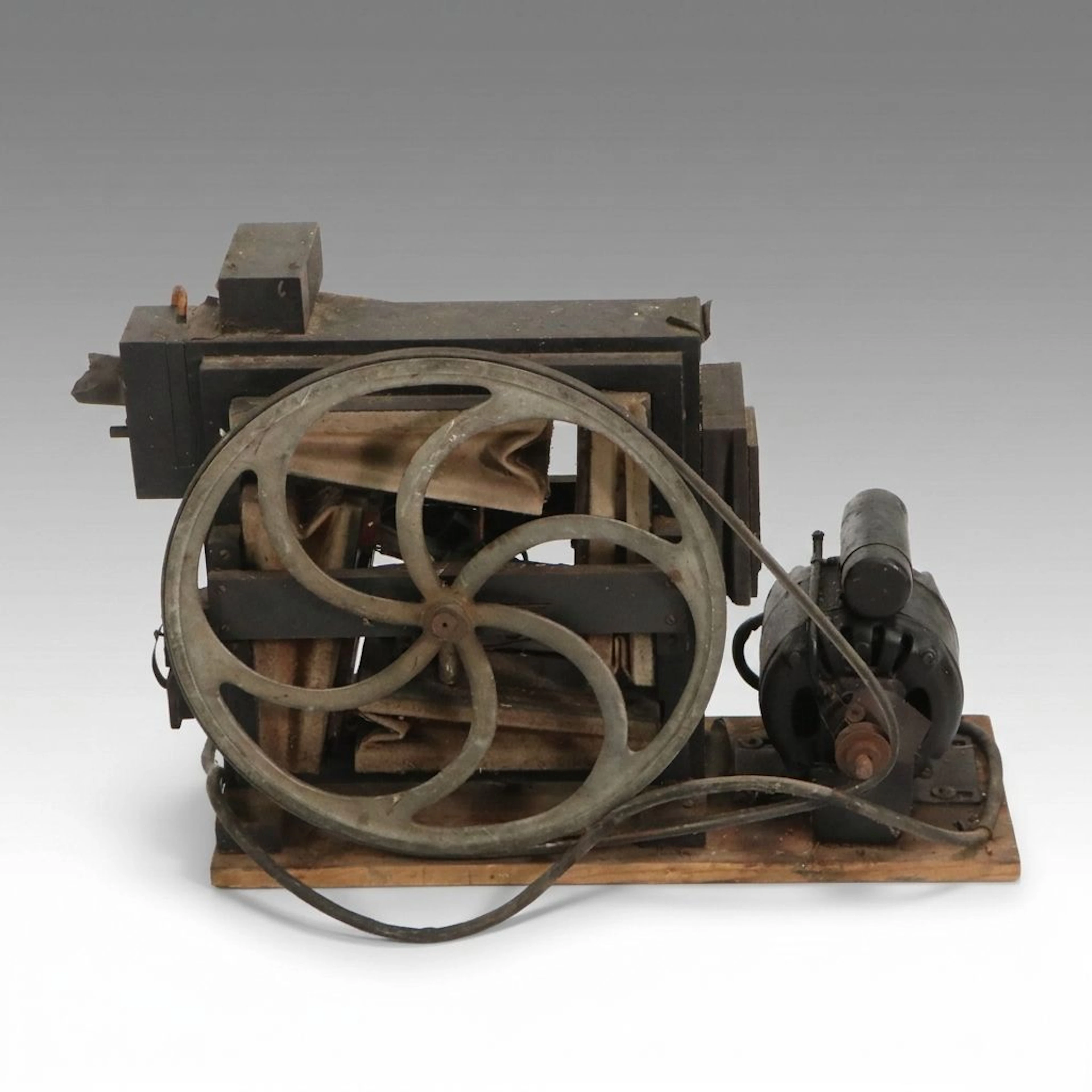 Delco Motor Driven Rotary Vacuum Pump, Early to Mid-20th Century