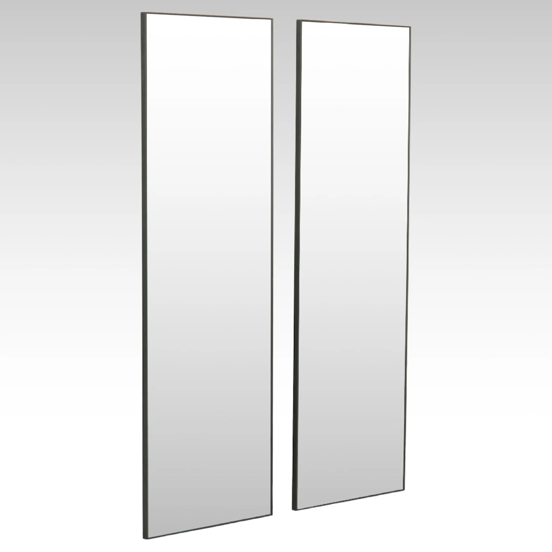 Pair of Modern Glass Mirrors