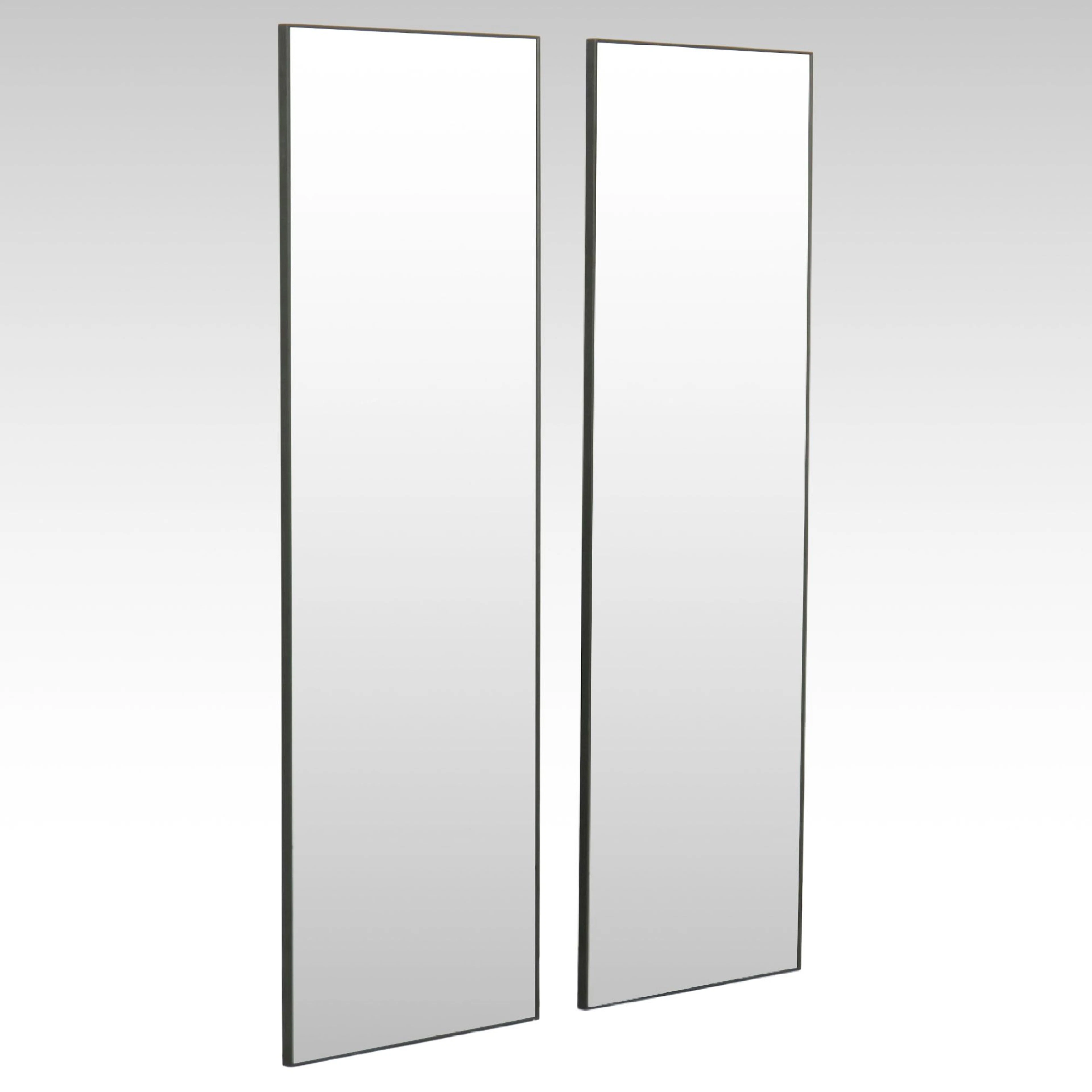 Pair of Modern Glass Mirrors