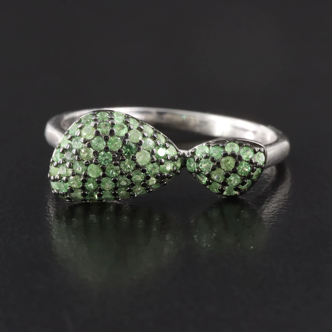 Sterling Tsavorite Ring