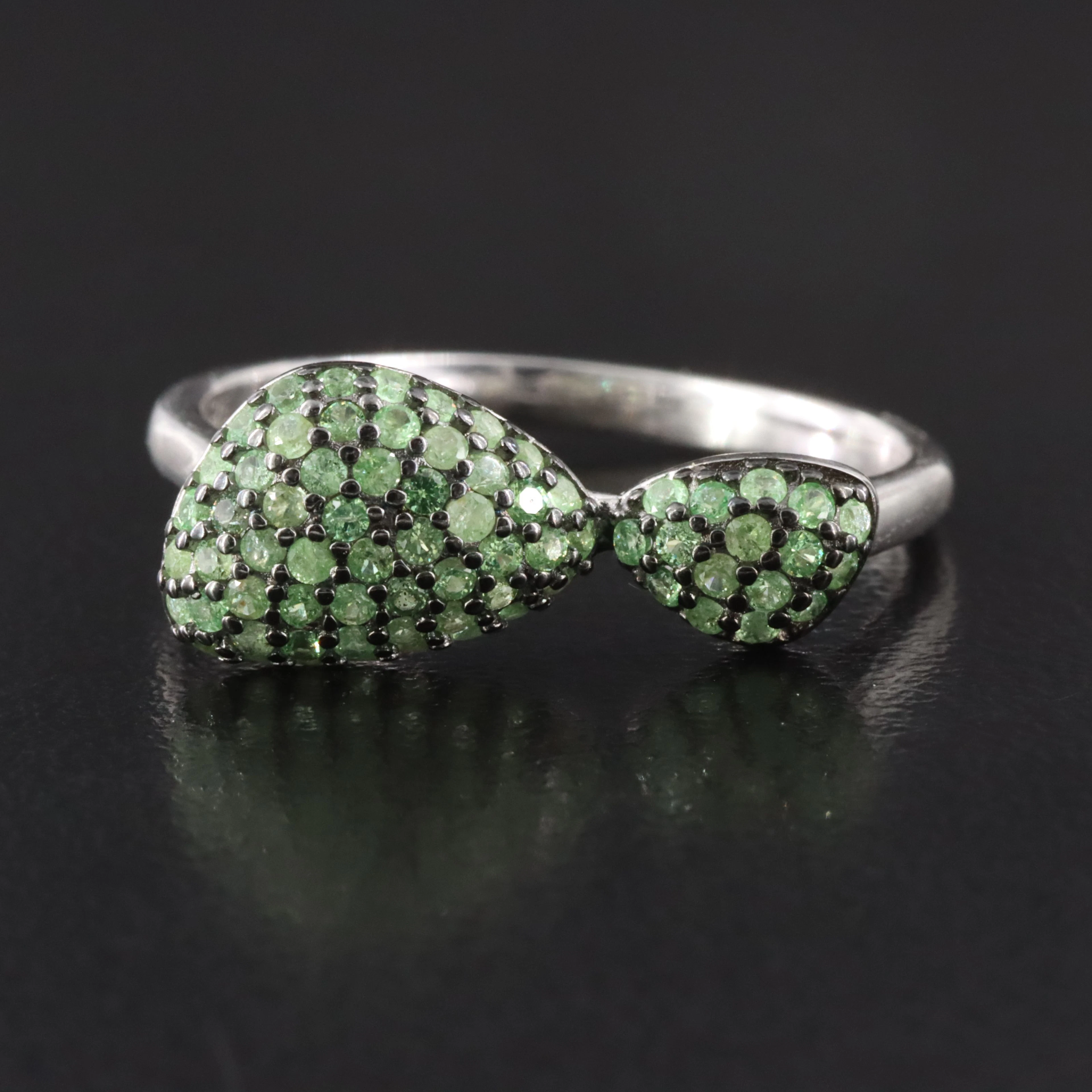 Sterling Tsavorite Ring