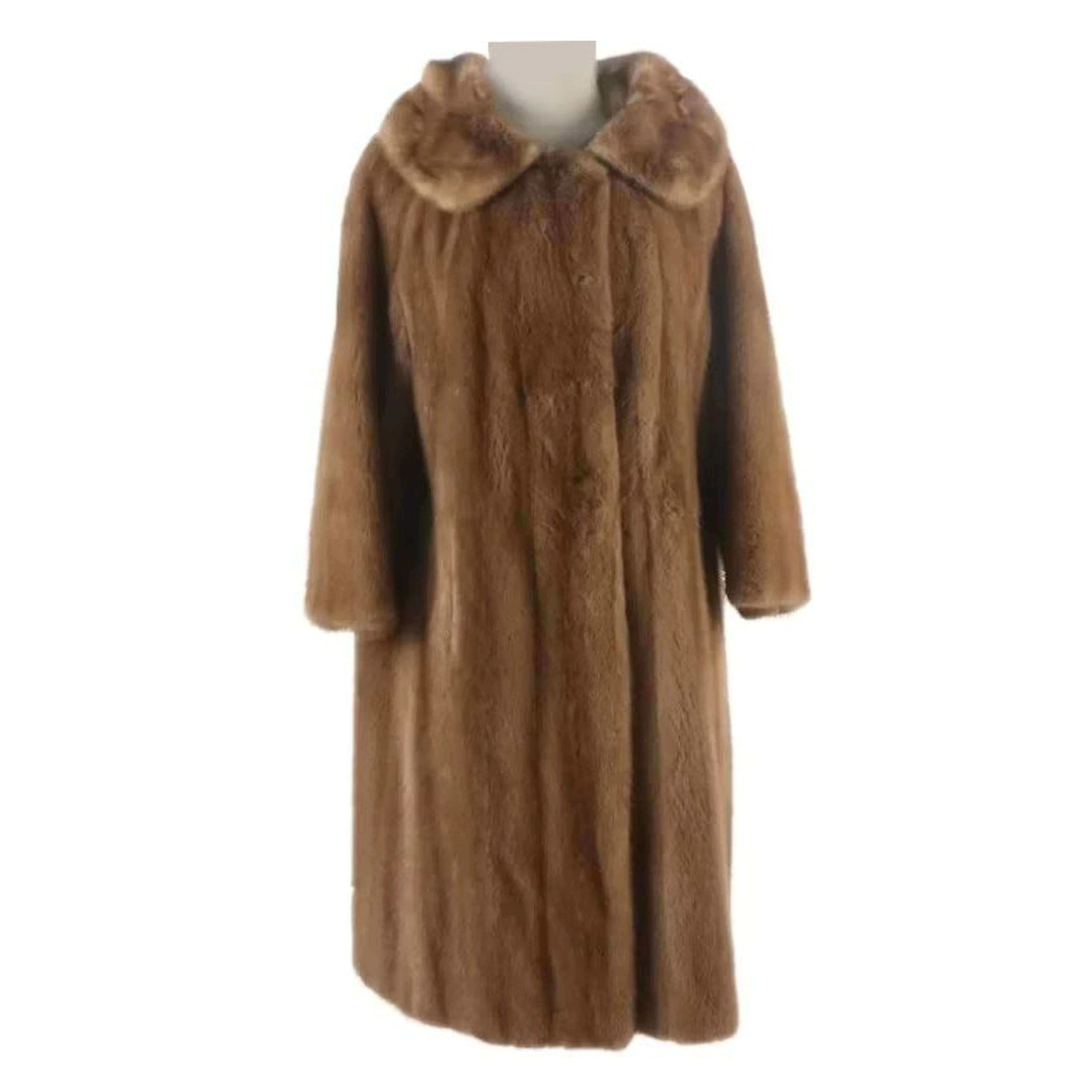 Vintage Mink Fur Mid-Length Collared Coat from Pogue's