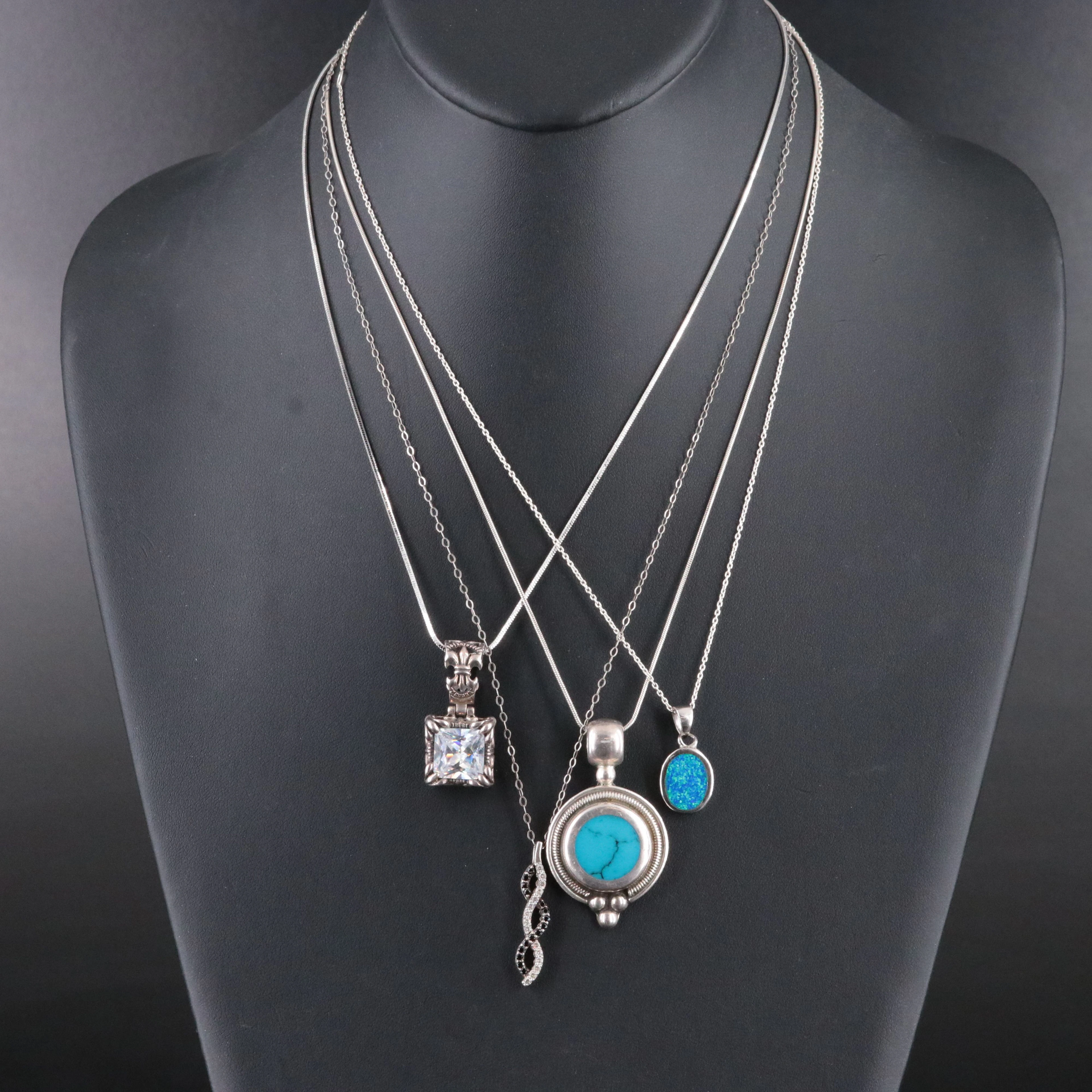 Silpada, Cubic Zirconia, Opal and Sterling Featured in Necklace Collection
