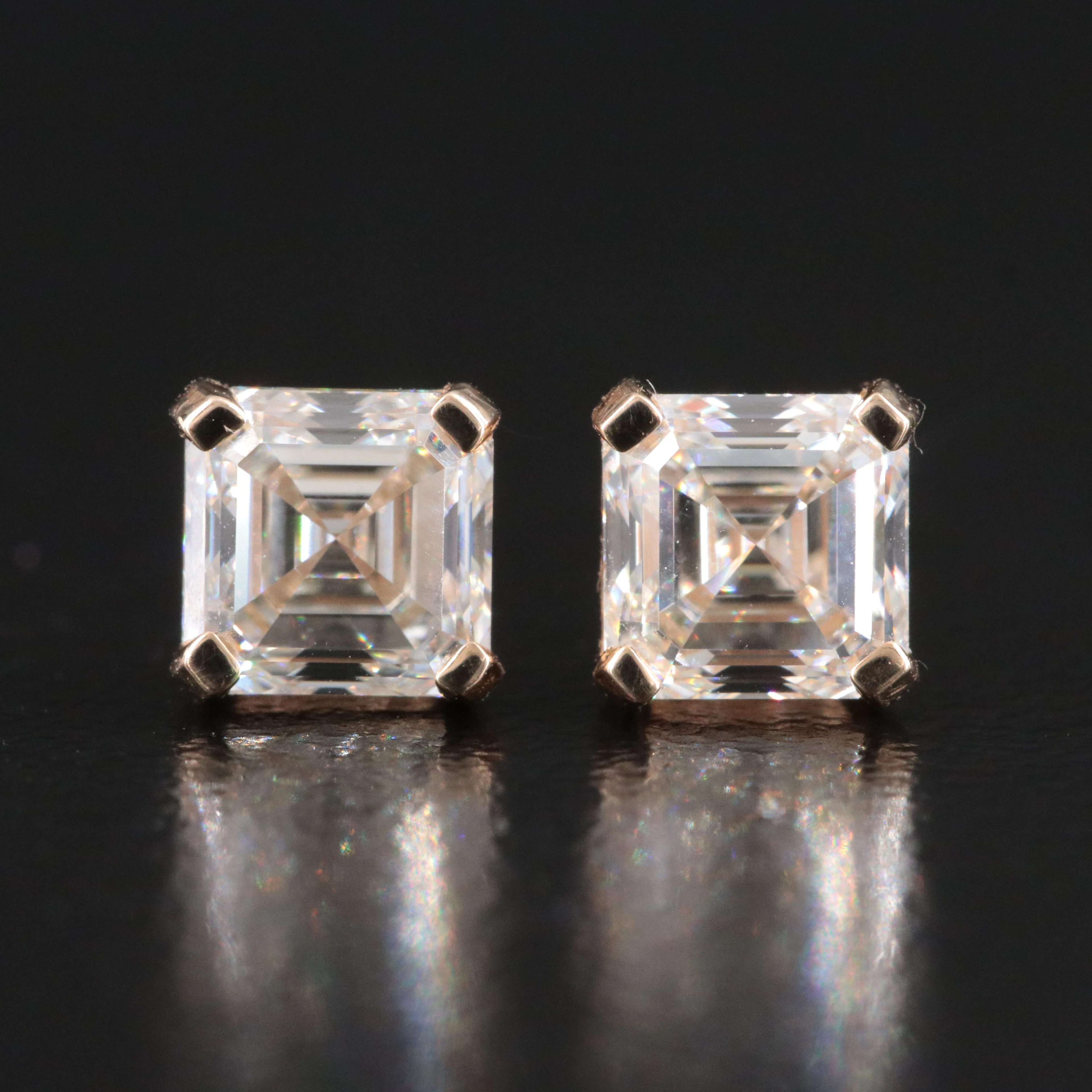 14K 1.62 CTW Diamond Earrings with GIA Reports