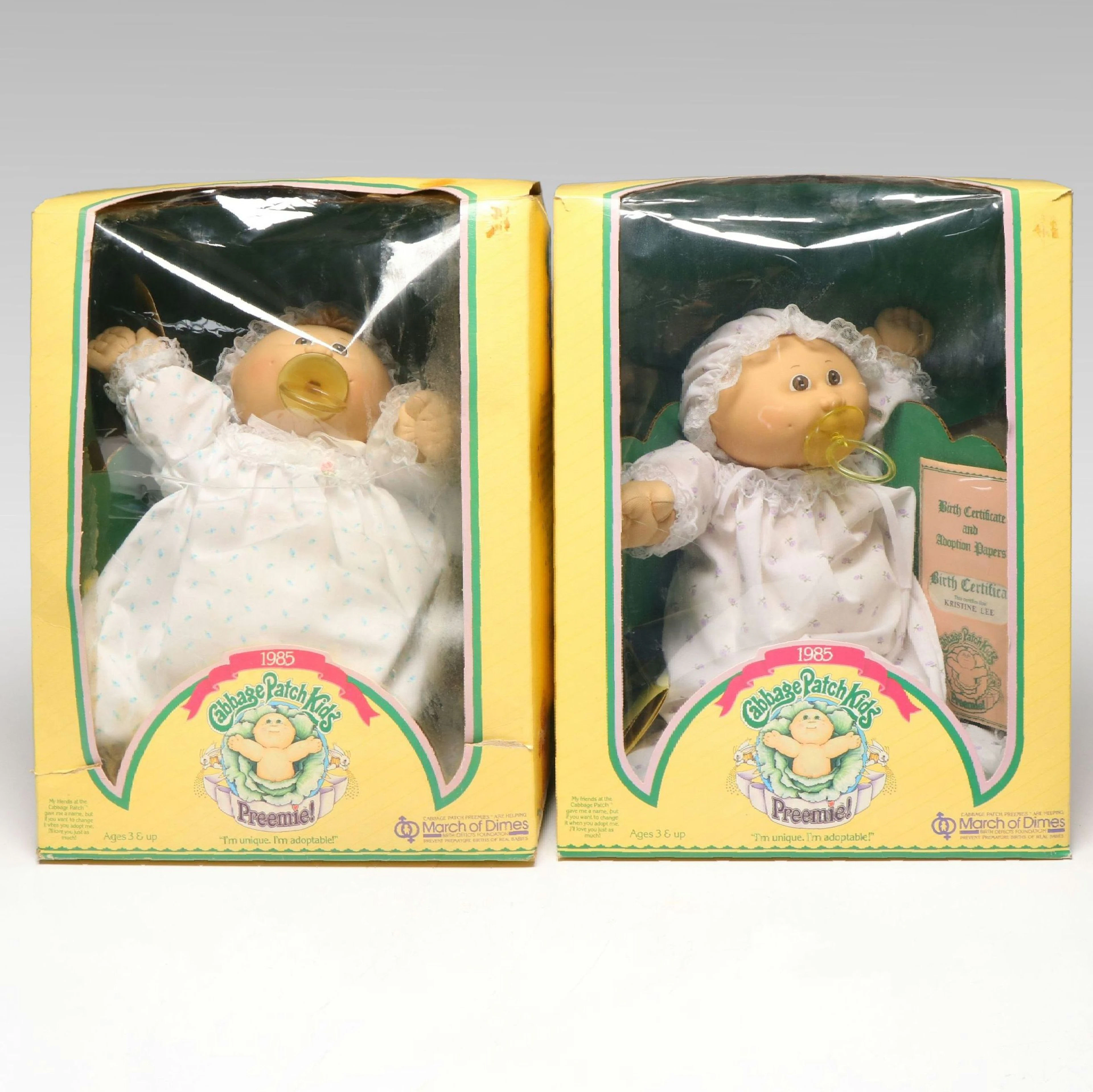 Cabbage Patch Kids Preemie Dolls, 1985