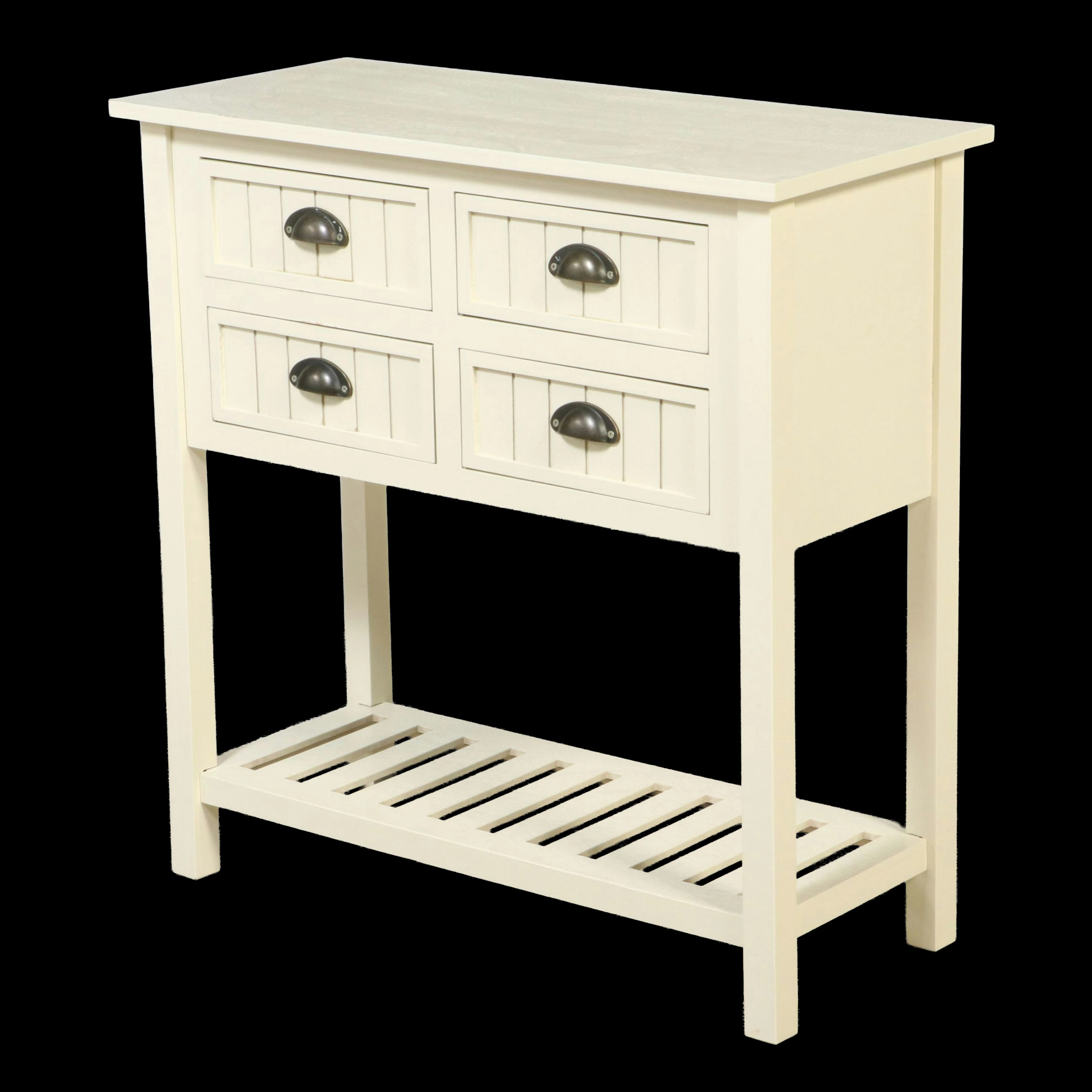 Modern Farmhouse Style Painted Wooden Console Table, Early 21st Century