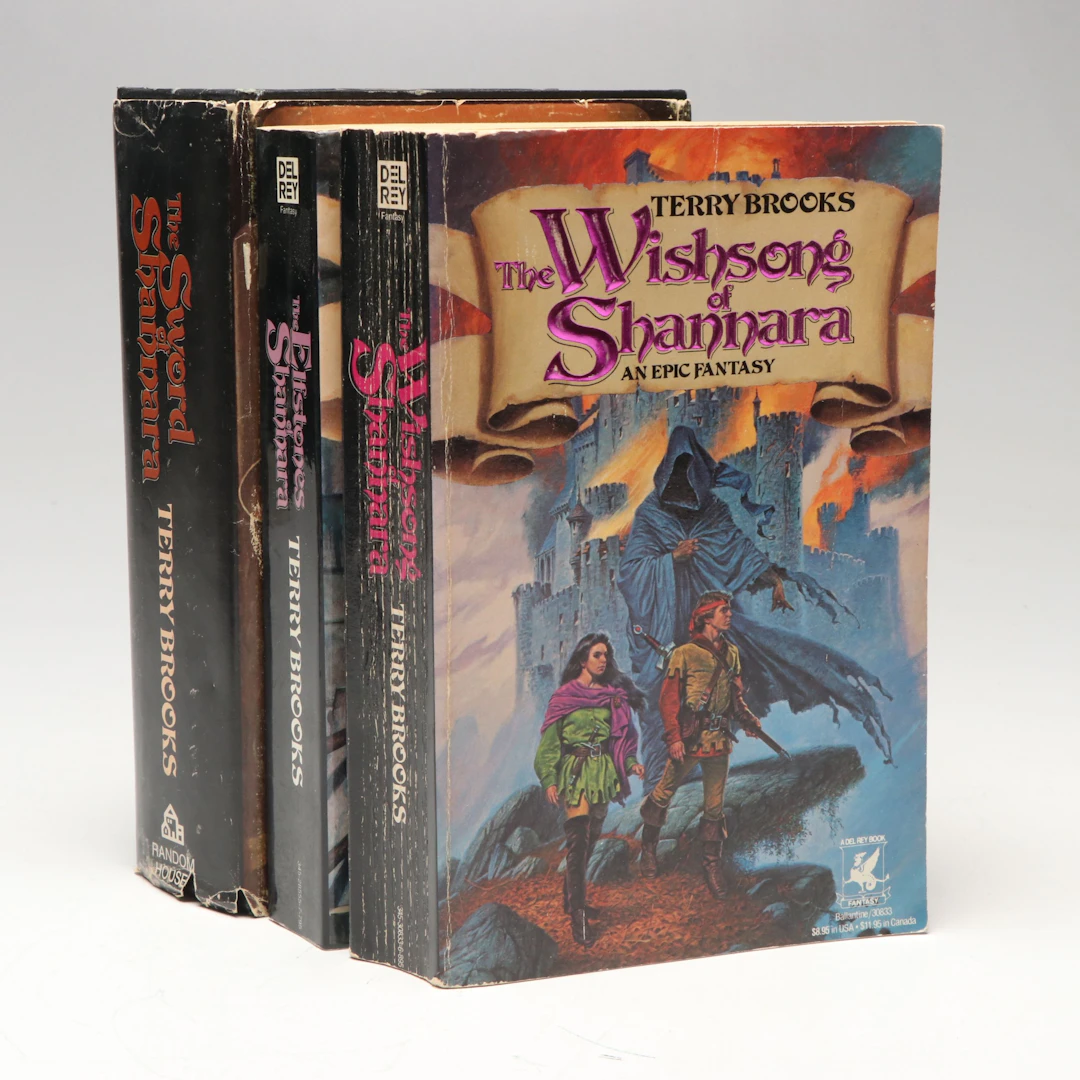 Signed "The Sword of Shannara Trilogy" by Terry Brooks