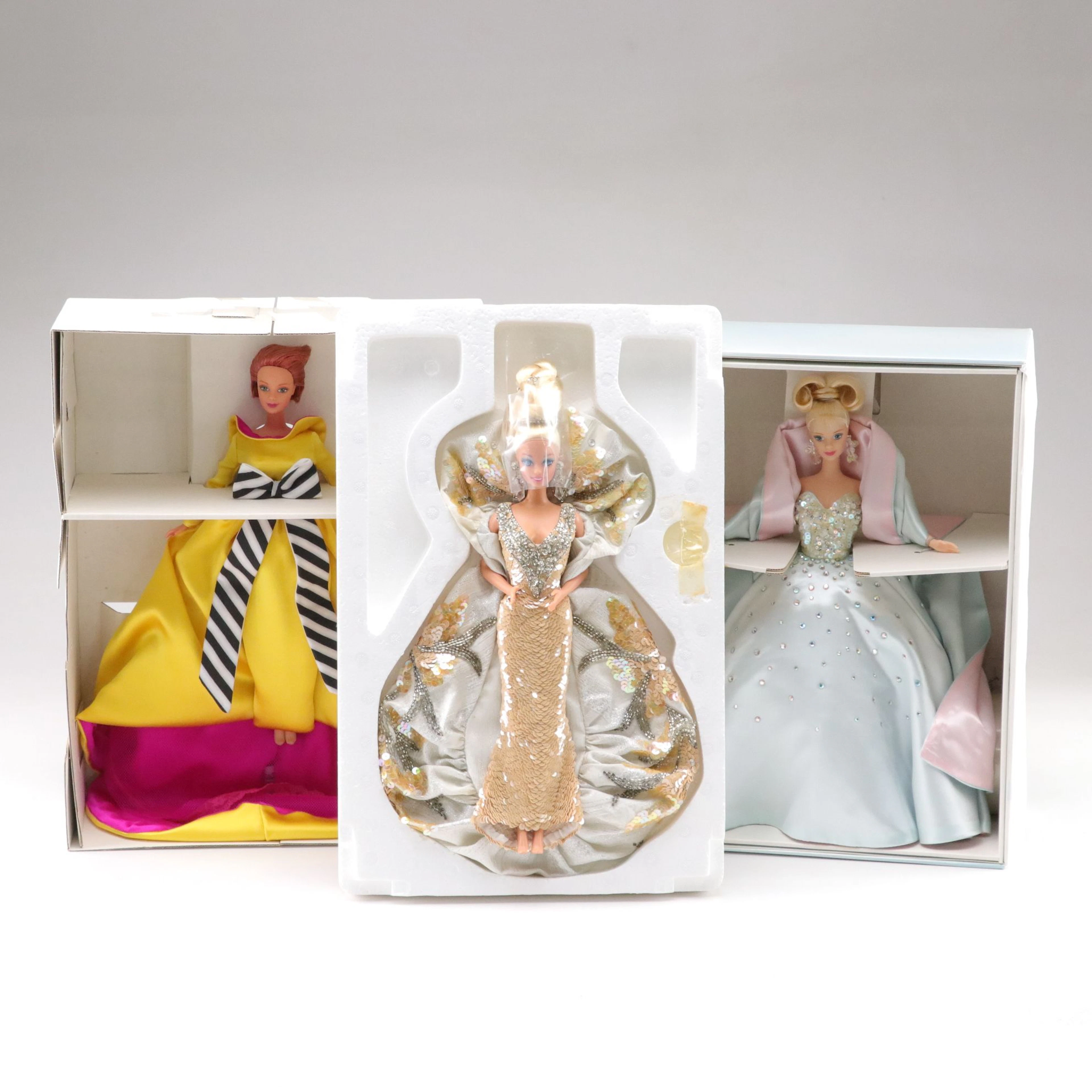 Mattel Bill Blass with Bob Mackie "Platinum" and "Billions of Dreams" Barbies