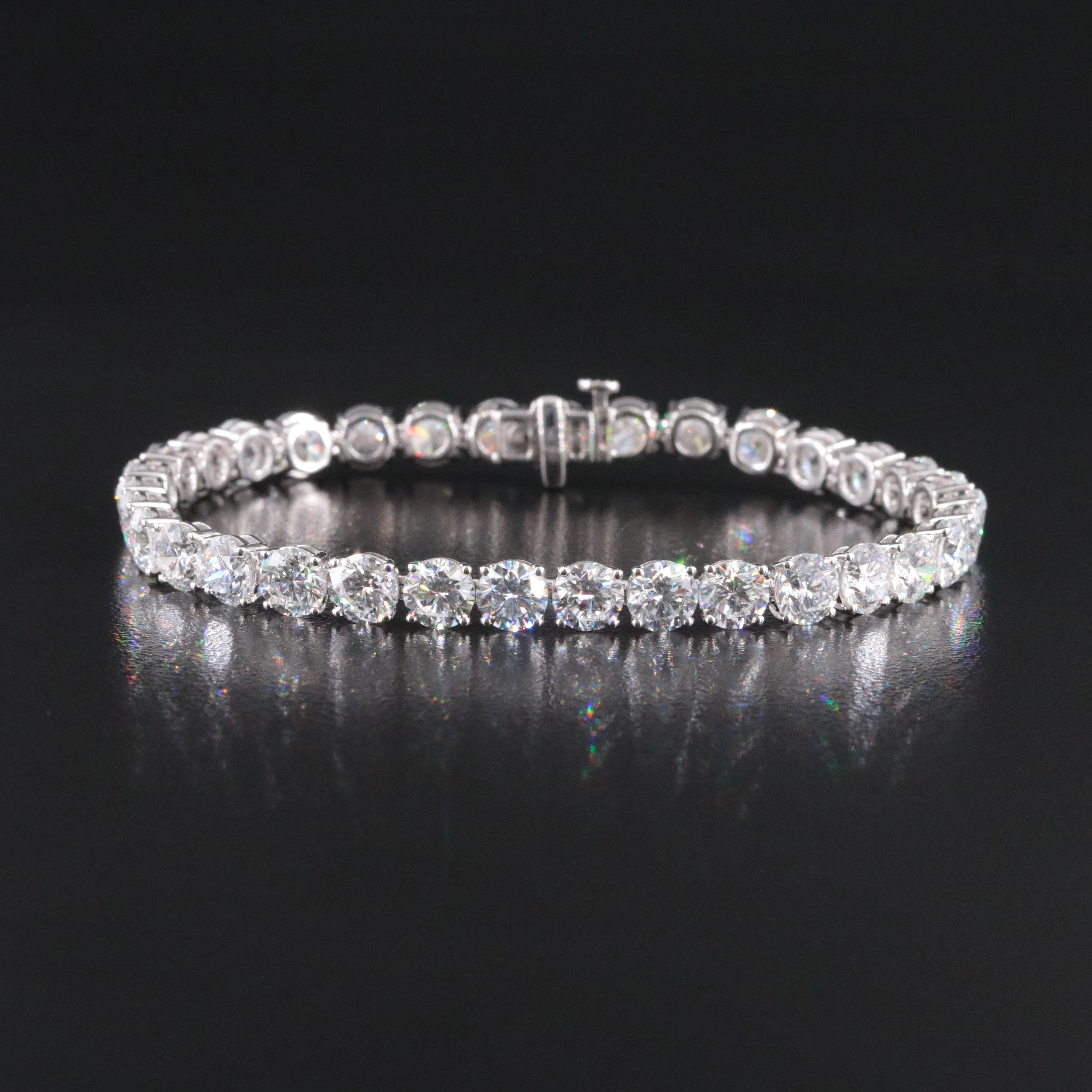 14K 17.12 CTW Lab Grown Diamond Line Bracelet