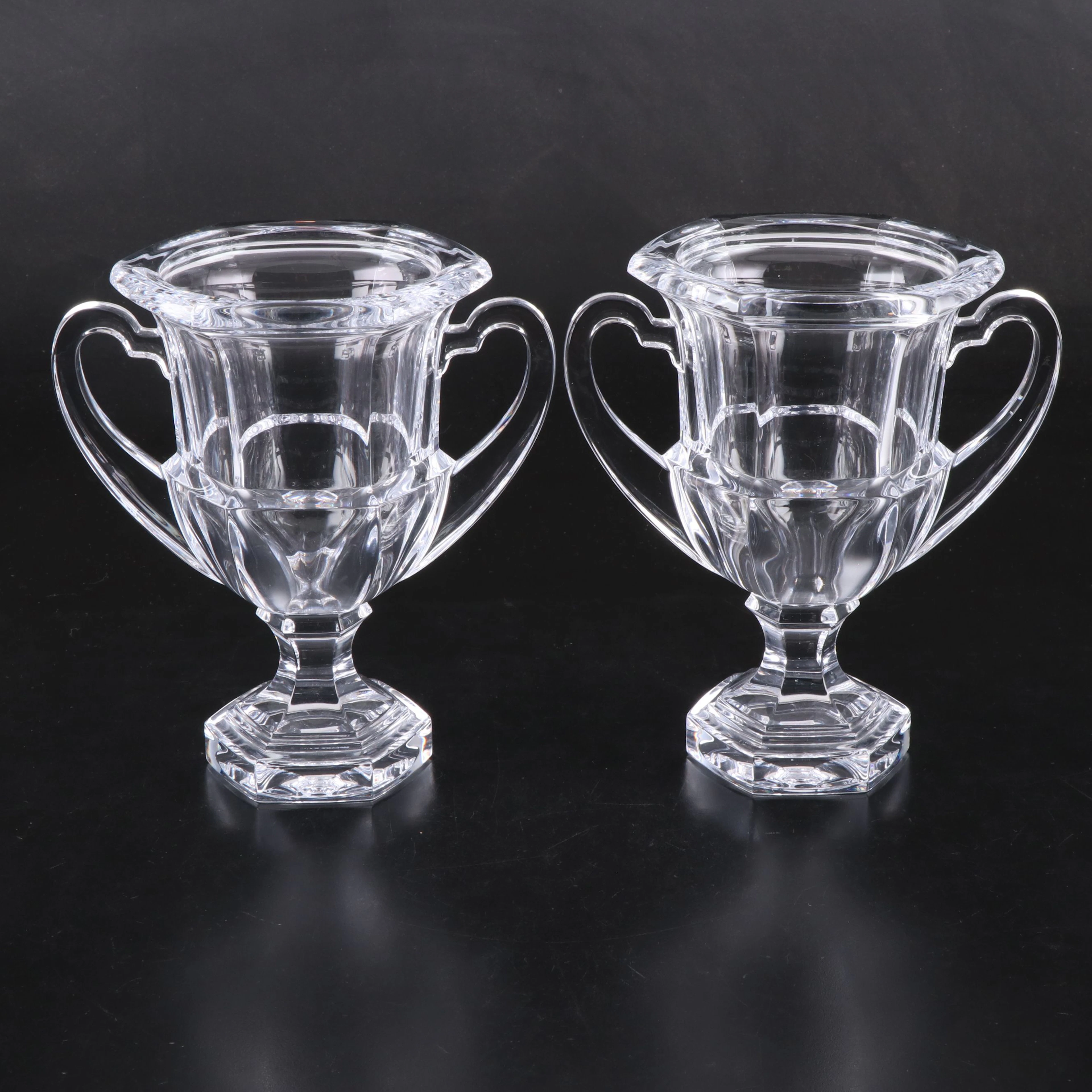 Tiffany & Co. Crystal Loving Cup Pair