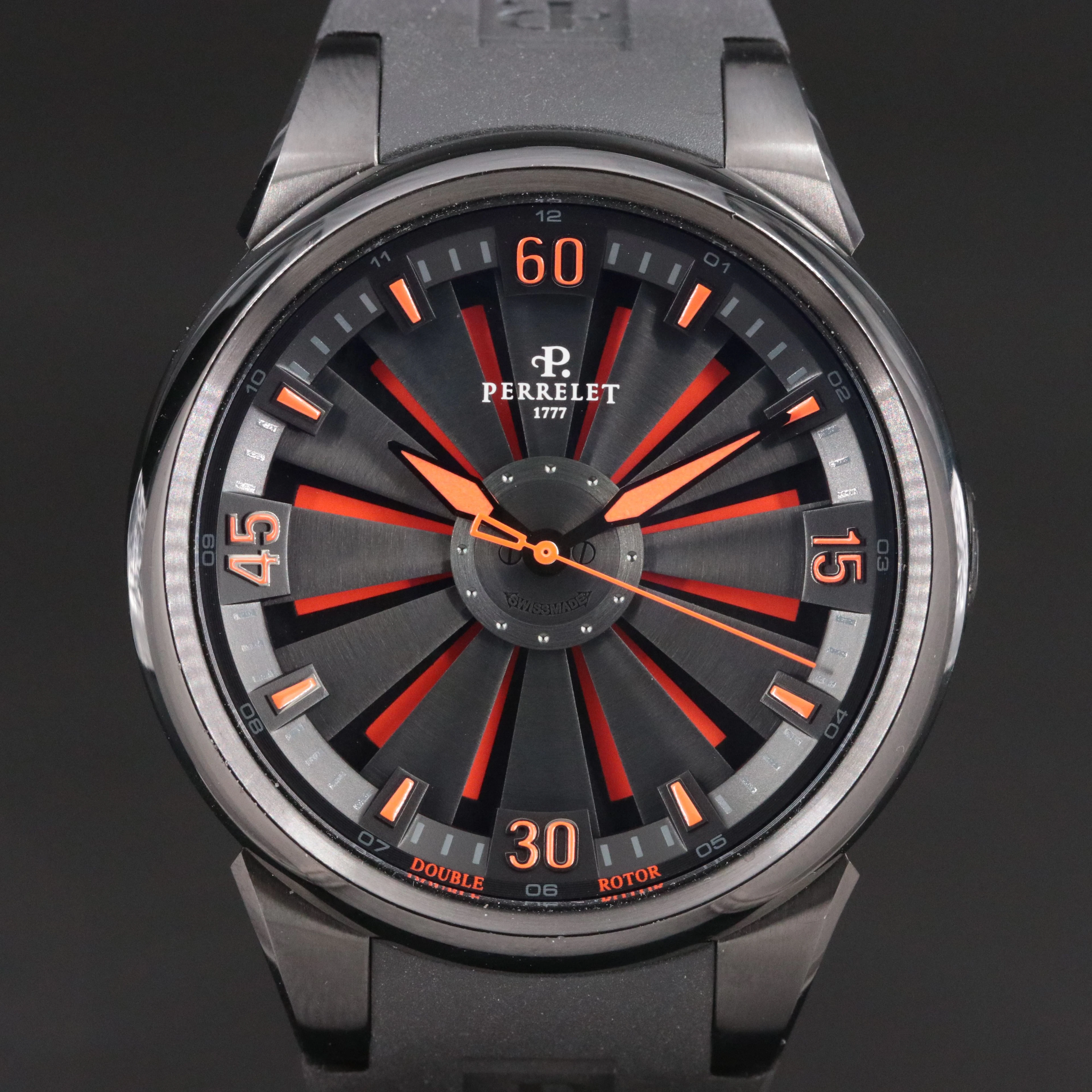 Perrelet Turbine A1047 DLC Steel 44mm Automatic Watch