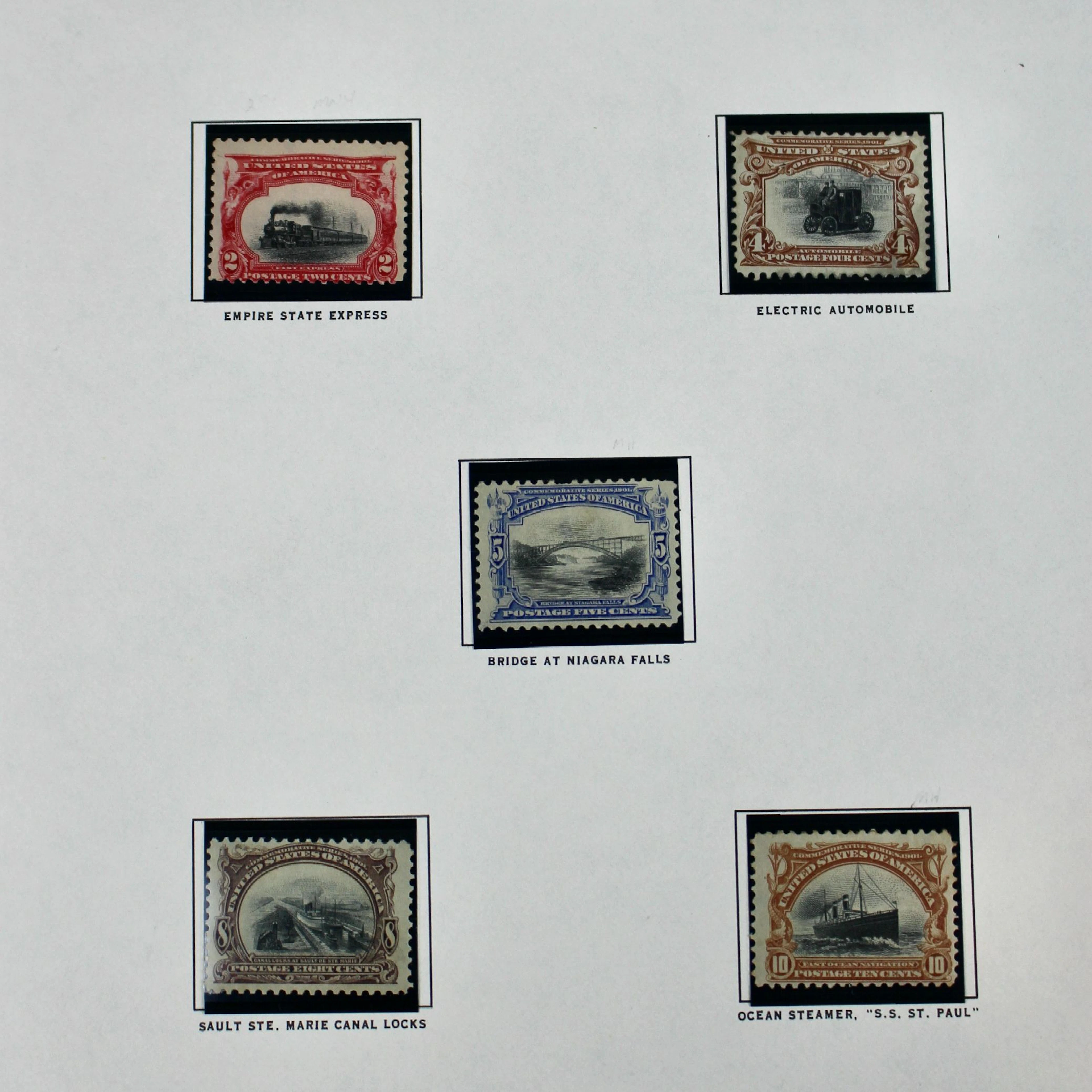 1901 Pan-American Exposition Postage Stamp Set, MH