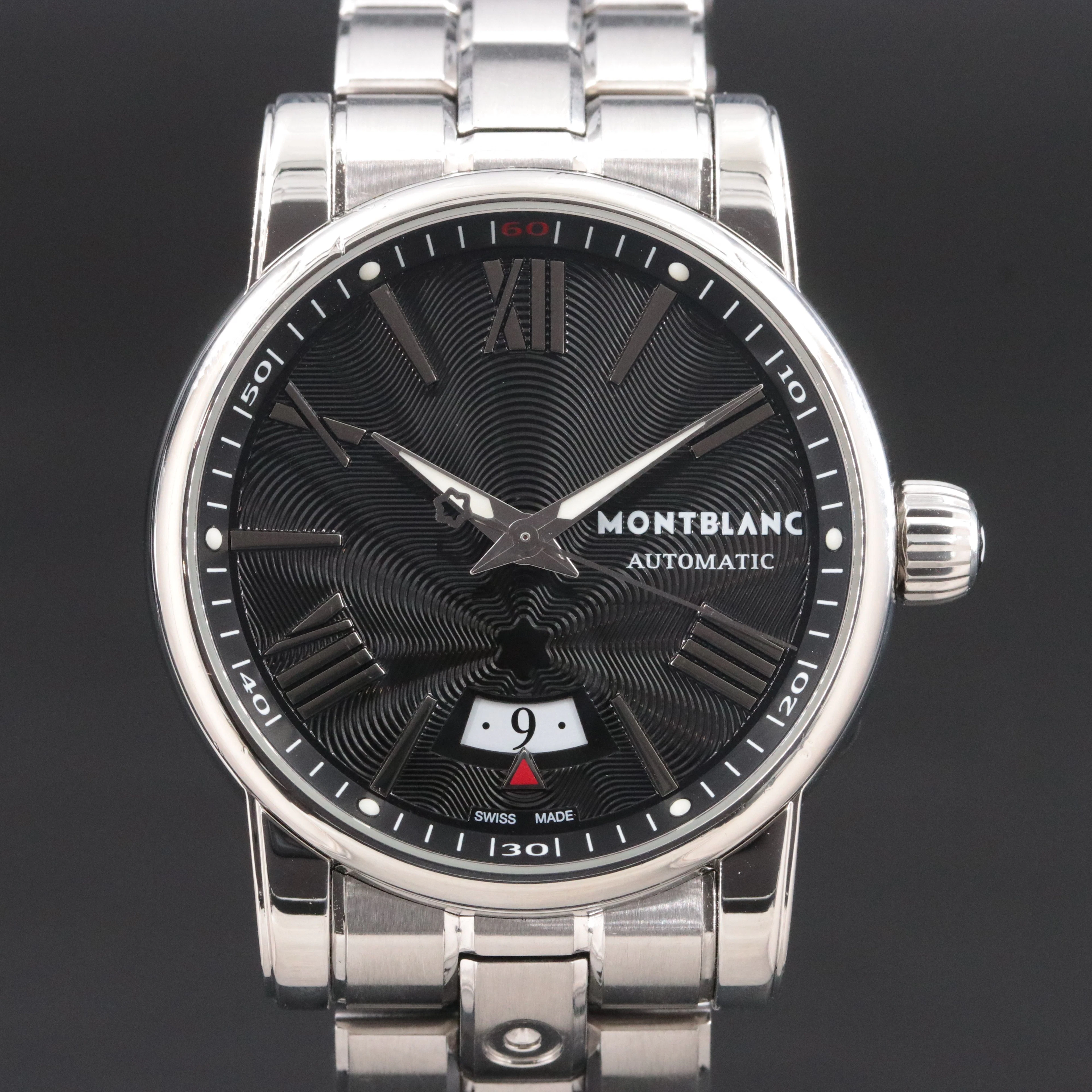 Montblanc Star Date 41mm Steel Black Automatic Watch ref.7102