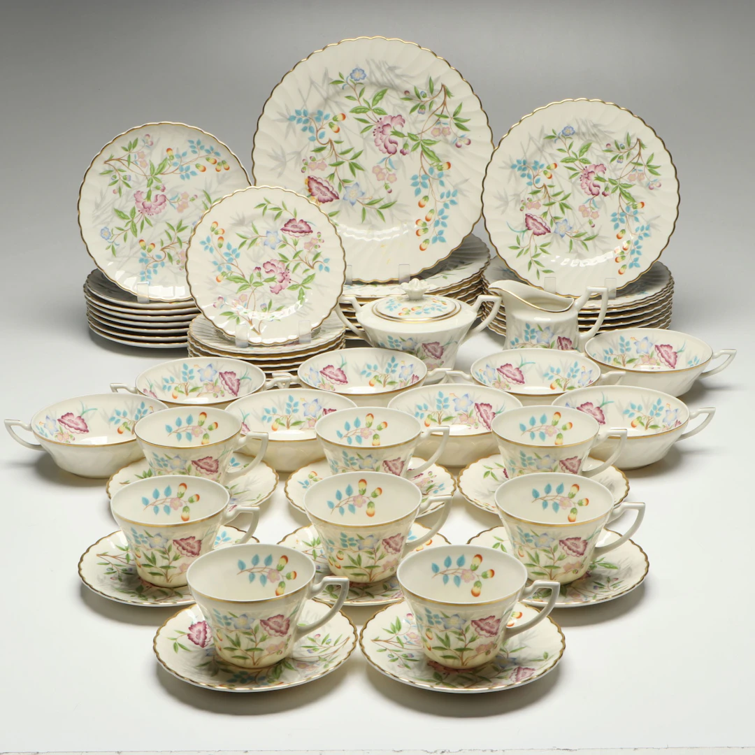 Syracuse "Jewel Tree" Porcelain Dinnerware, Mid-20th Century