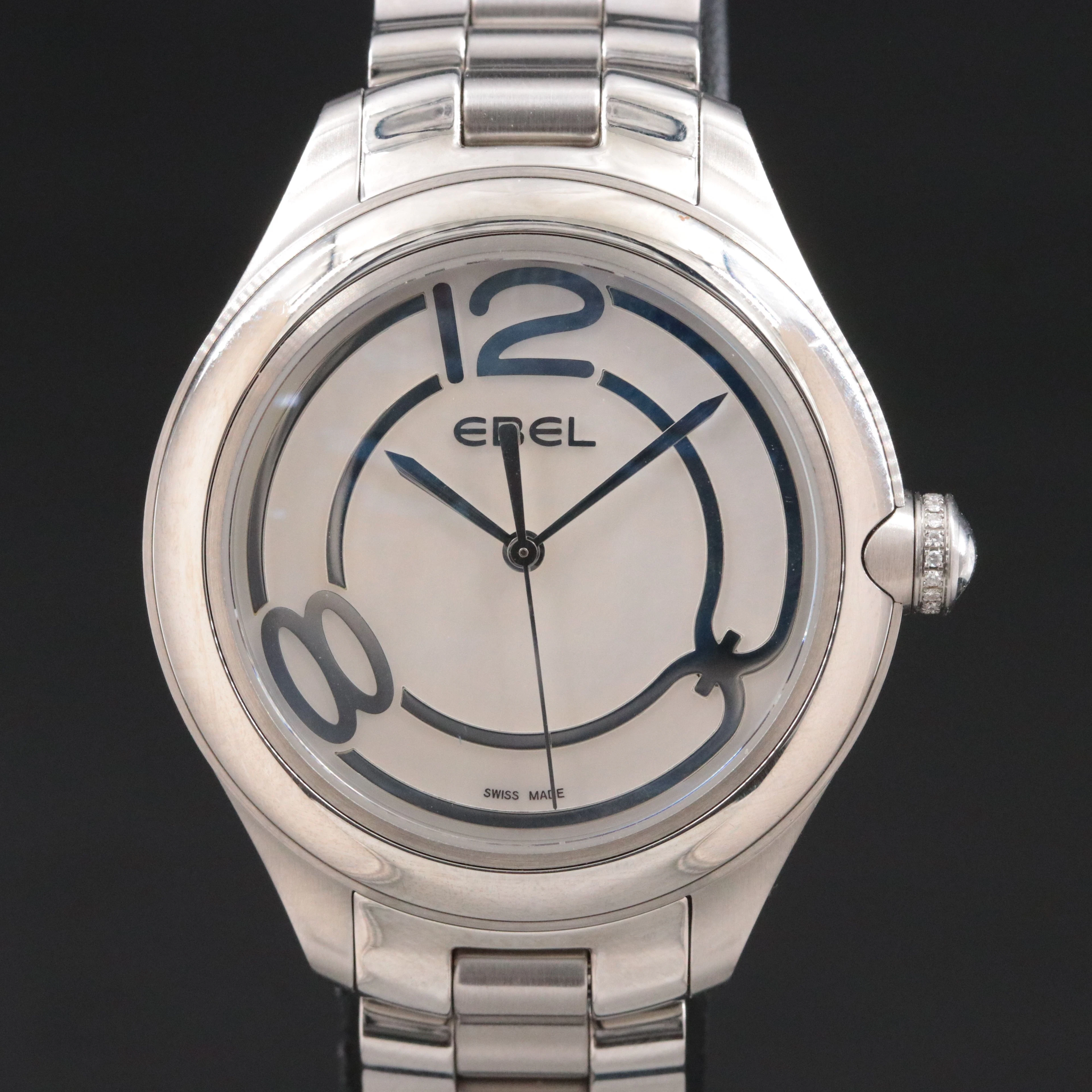 Ebel Onde Stainless Steel Mother-of- Pearl Swiss Quartz Watch