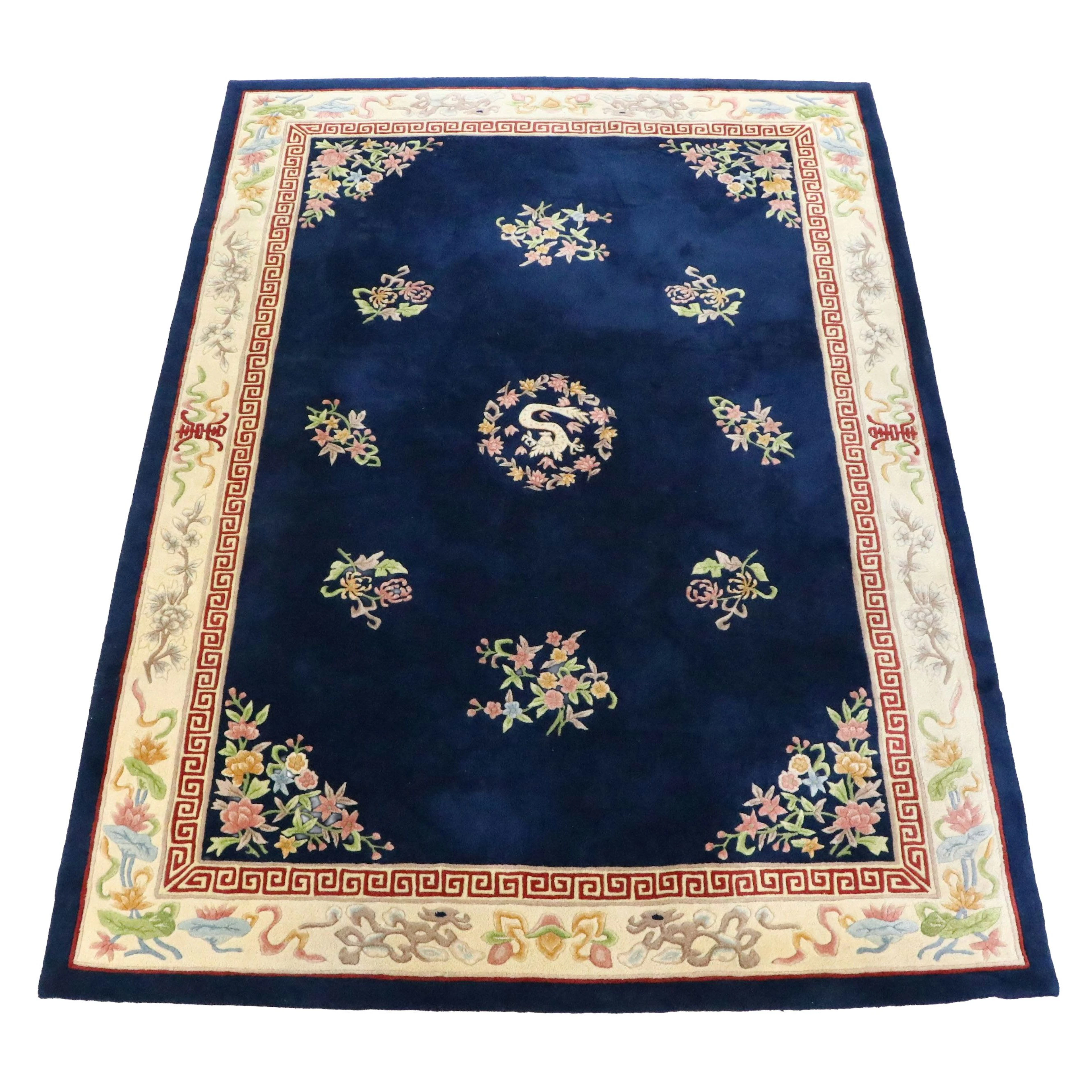 9'5 x 13'3 Hand-Tufted Rugby Rugs Chinese Peking Style Room-Sized Rug