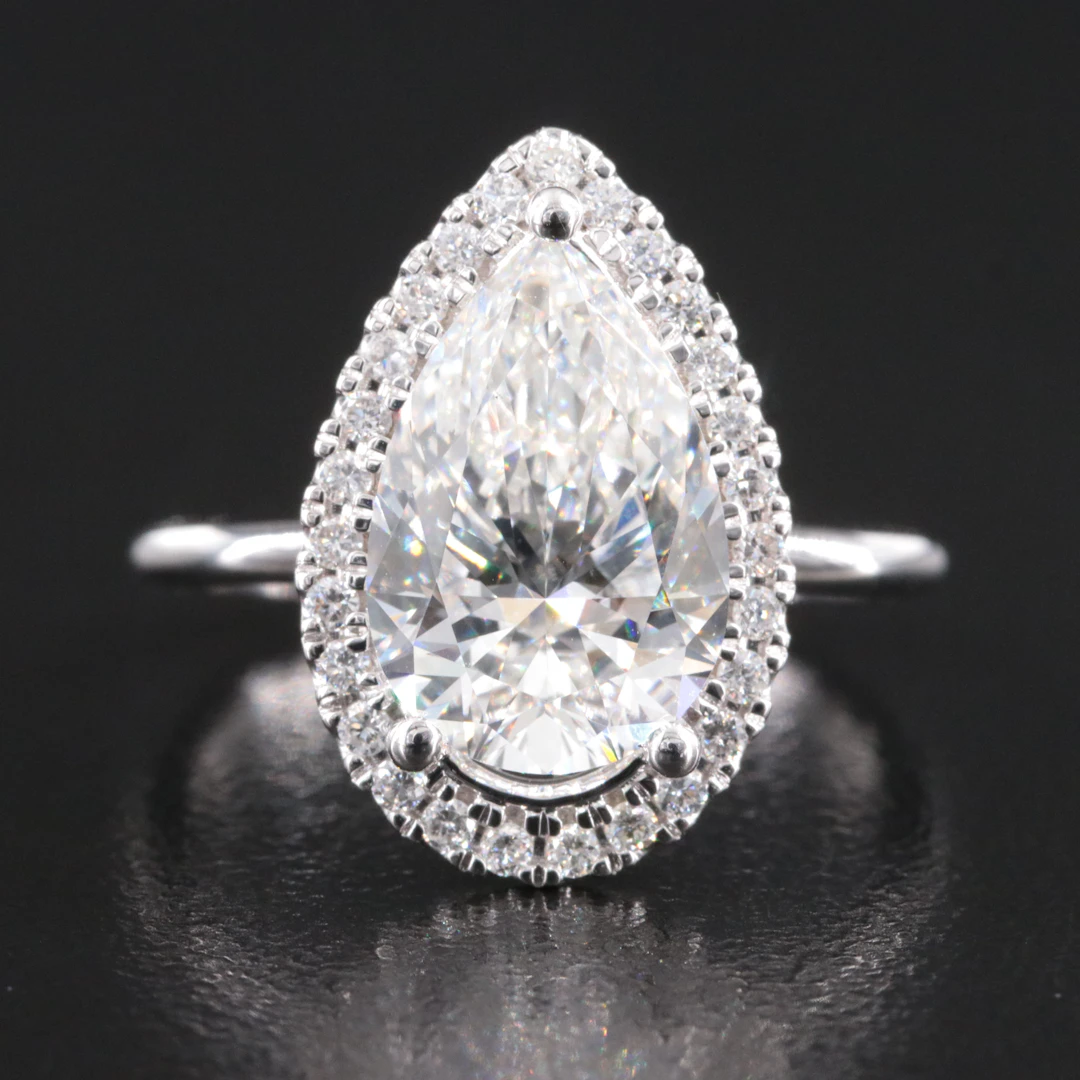 14K 3.24 CTW Lab Grown Diamond Ring with IGI Report