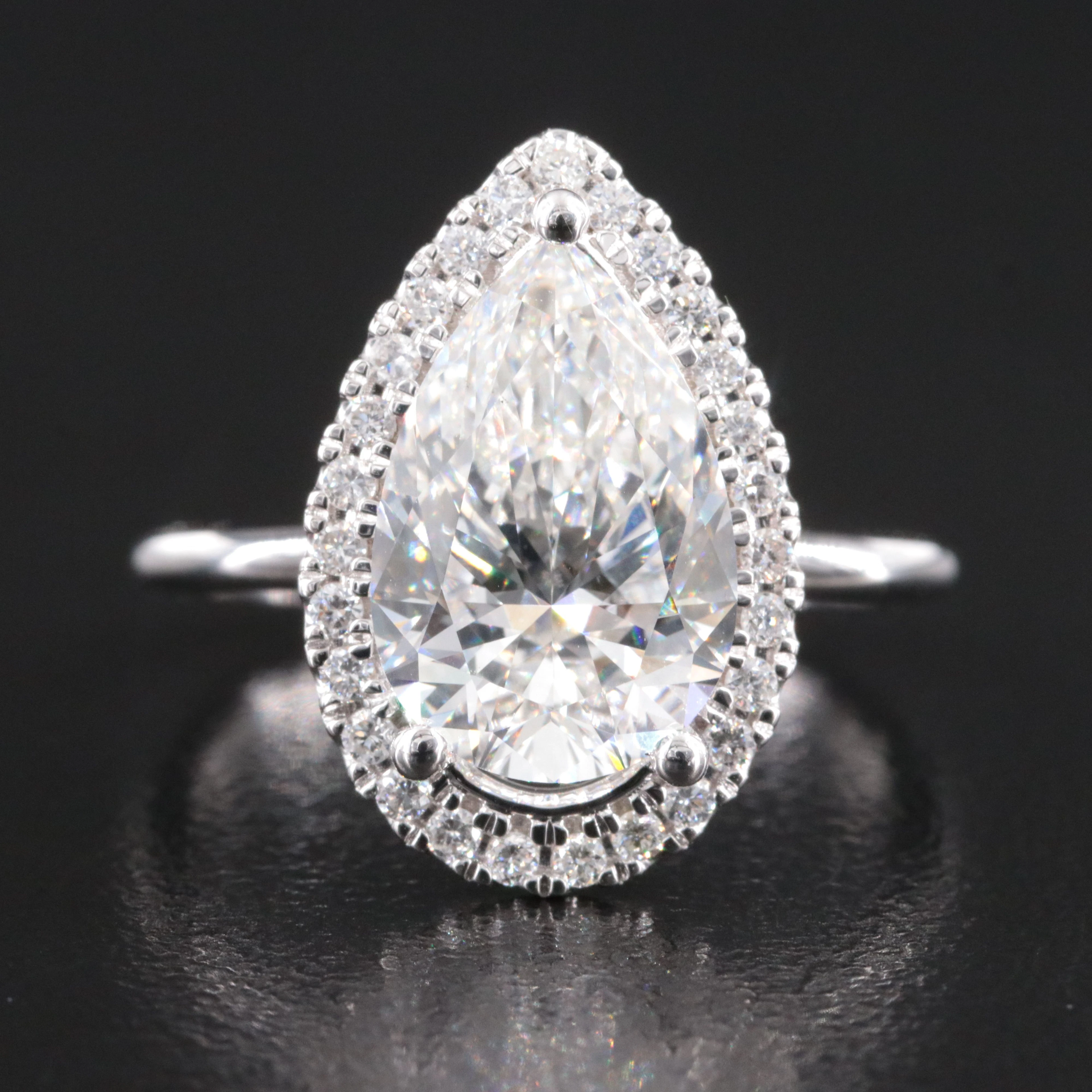 14K 3.24 CTW Lab Grown Diamond Ring with IGI Report