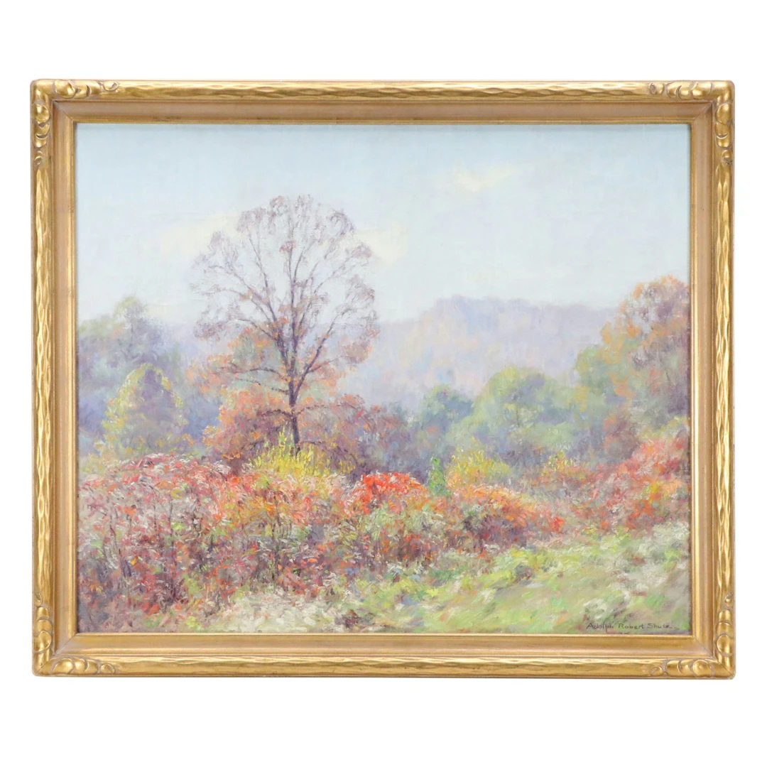 Adolph Robert Shulz Oil Painting "My Neighbors / Hillside," Early