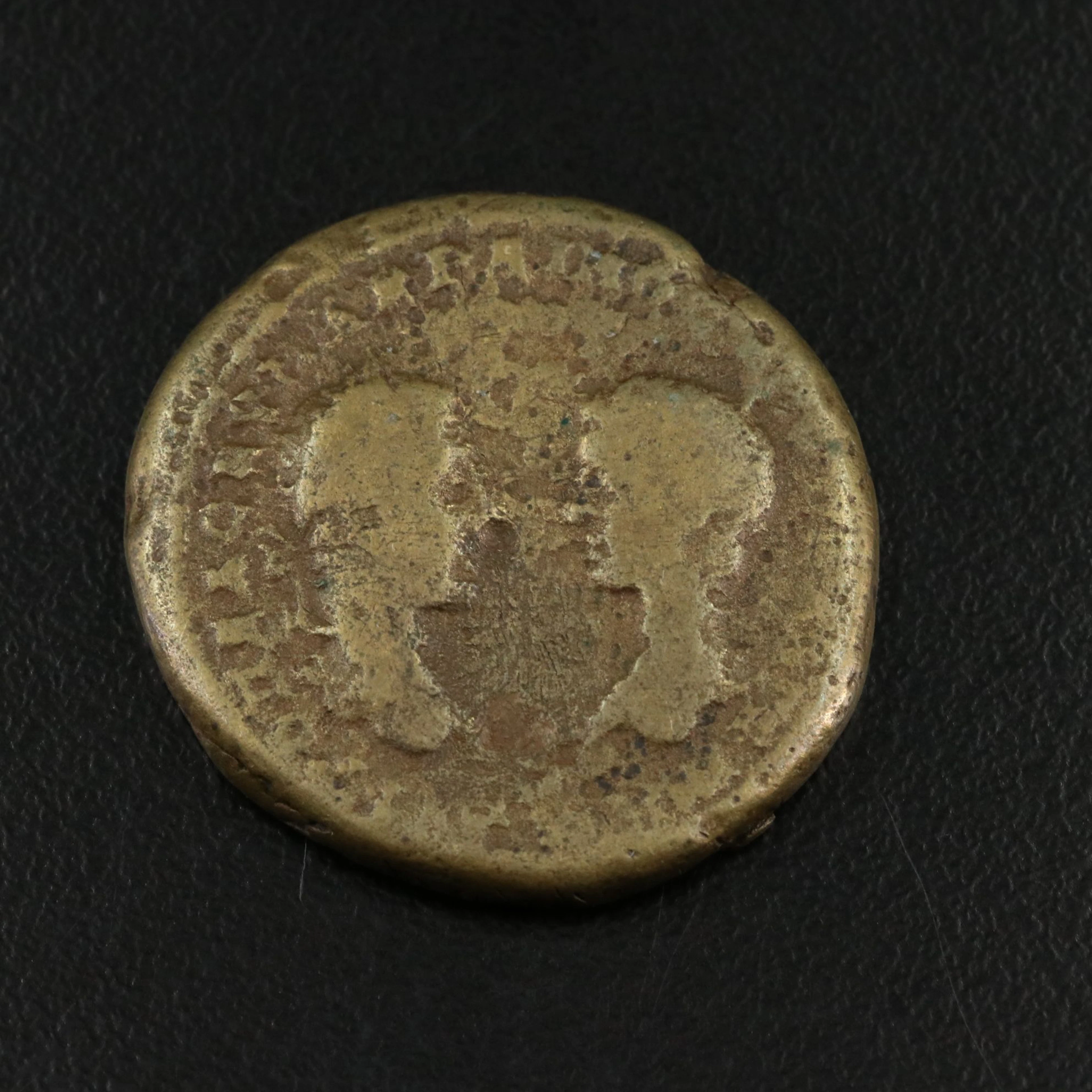 Ancient Roman Provincial Æ27 Coin of Caracalla and Julia Domna, ca. 200 A.D.