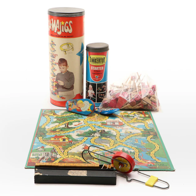 Tinker Toys, Ringa-Majig and Other Vintage Play toys