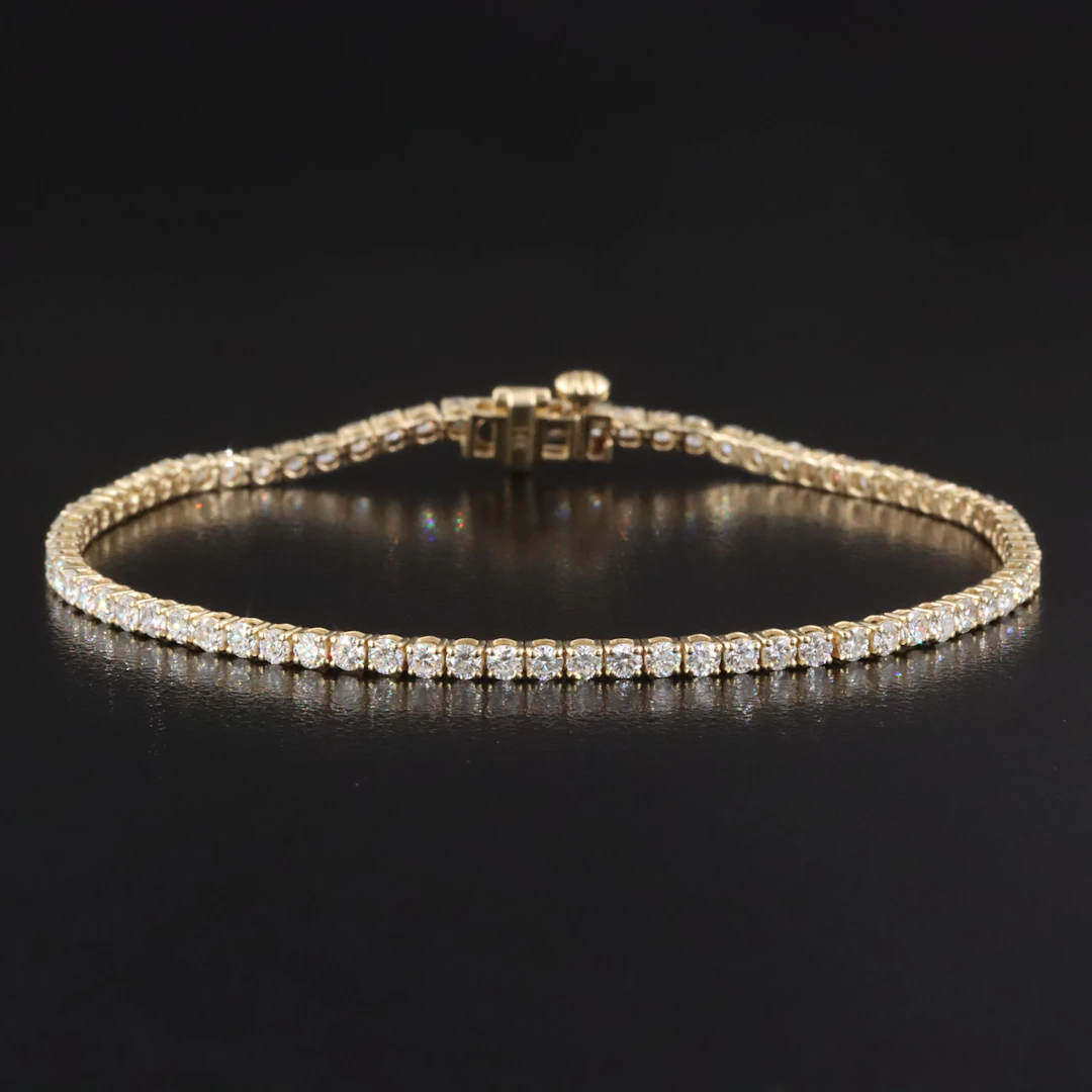 14K 2.98 CTW Lab Grown Diamond Line Bracelet