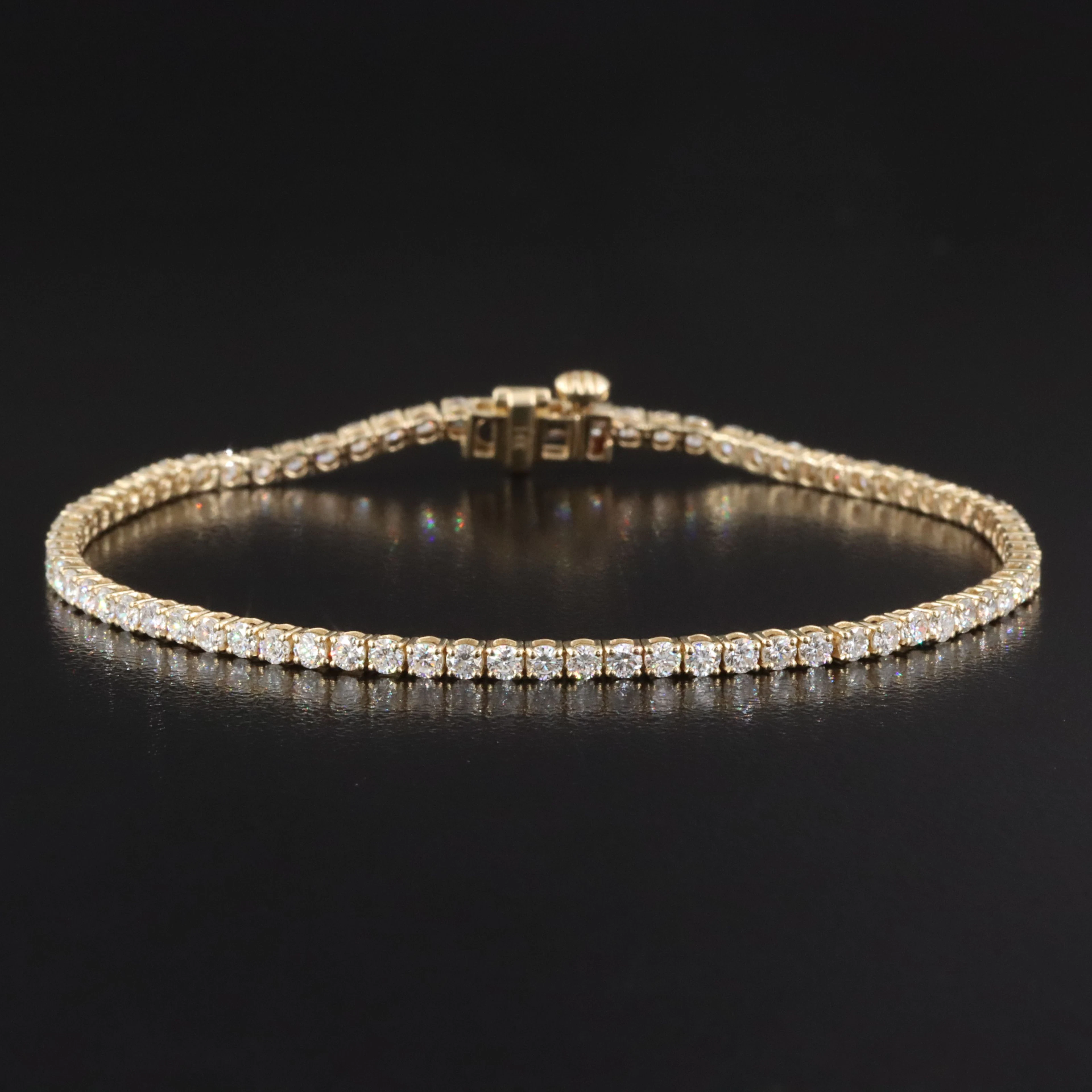 14K 2.98 CTW Lab Grown Diamond Line Bracelet