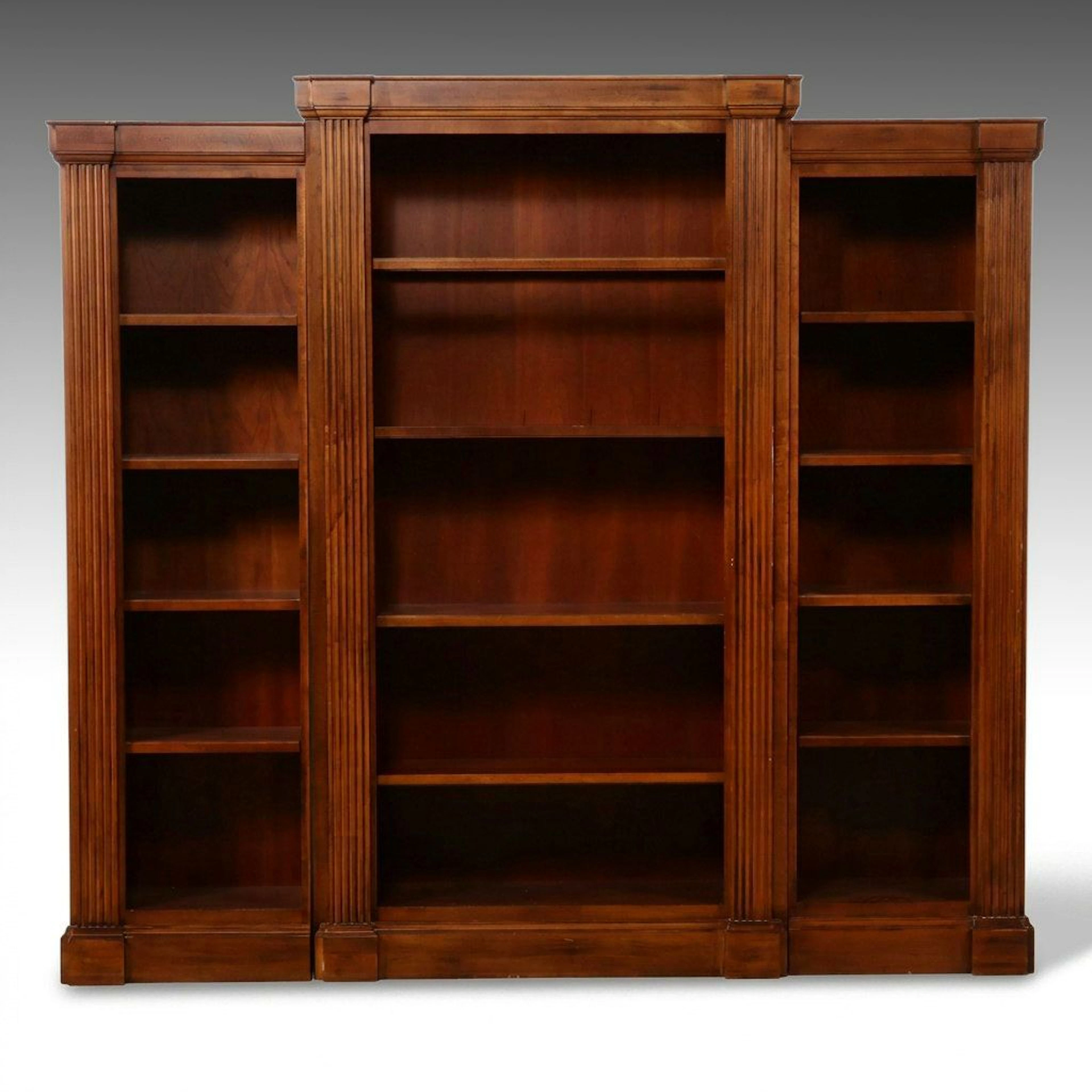 Hooker Furniture Neoclassical Style Three-Piece Modular Bookcase Set